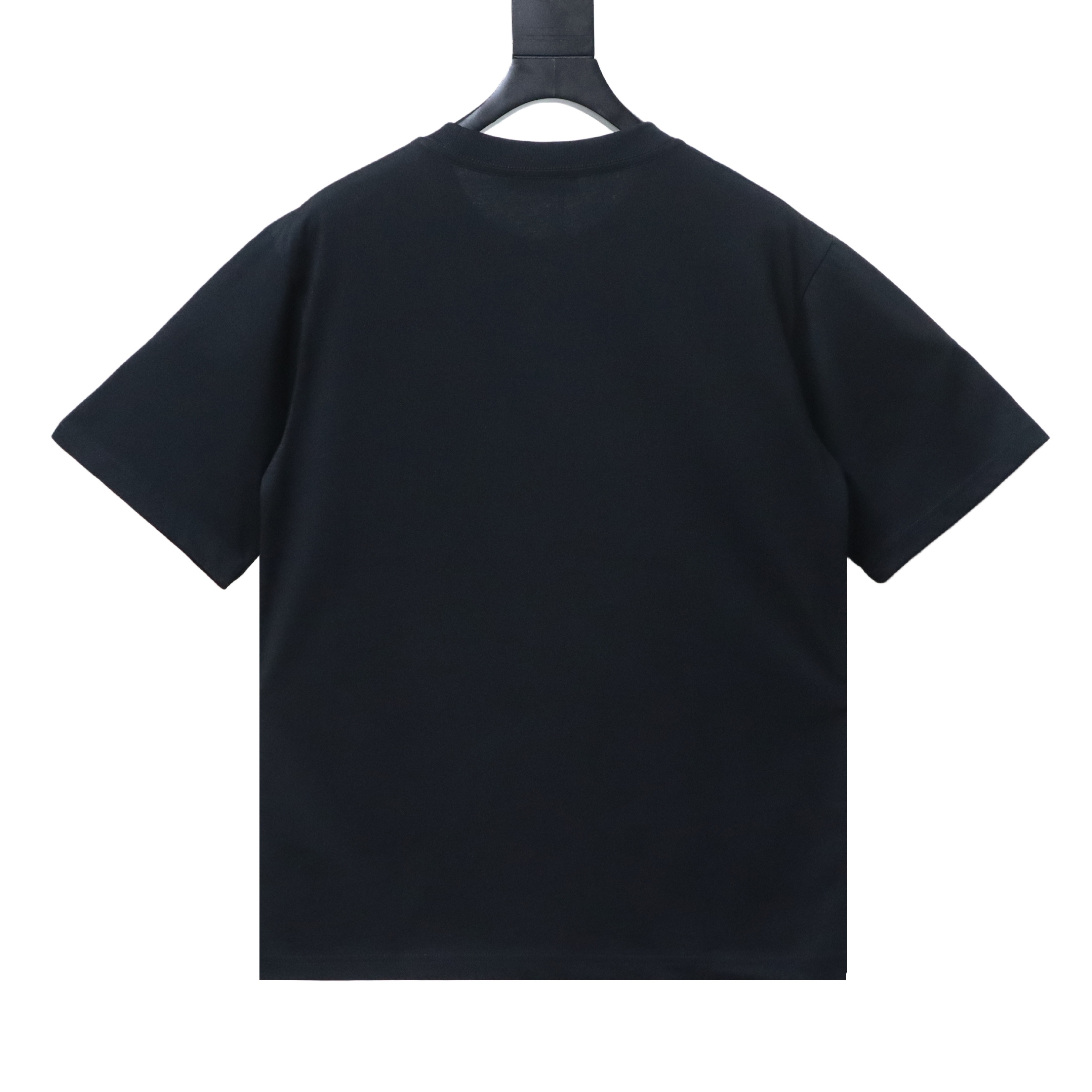 Prada Monogram Print Pocket Triangle Inlaid T-Shirt YL Black/White