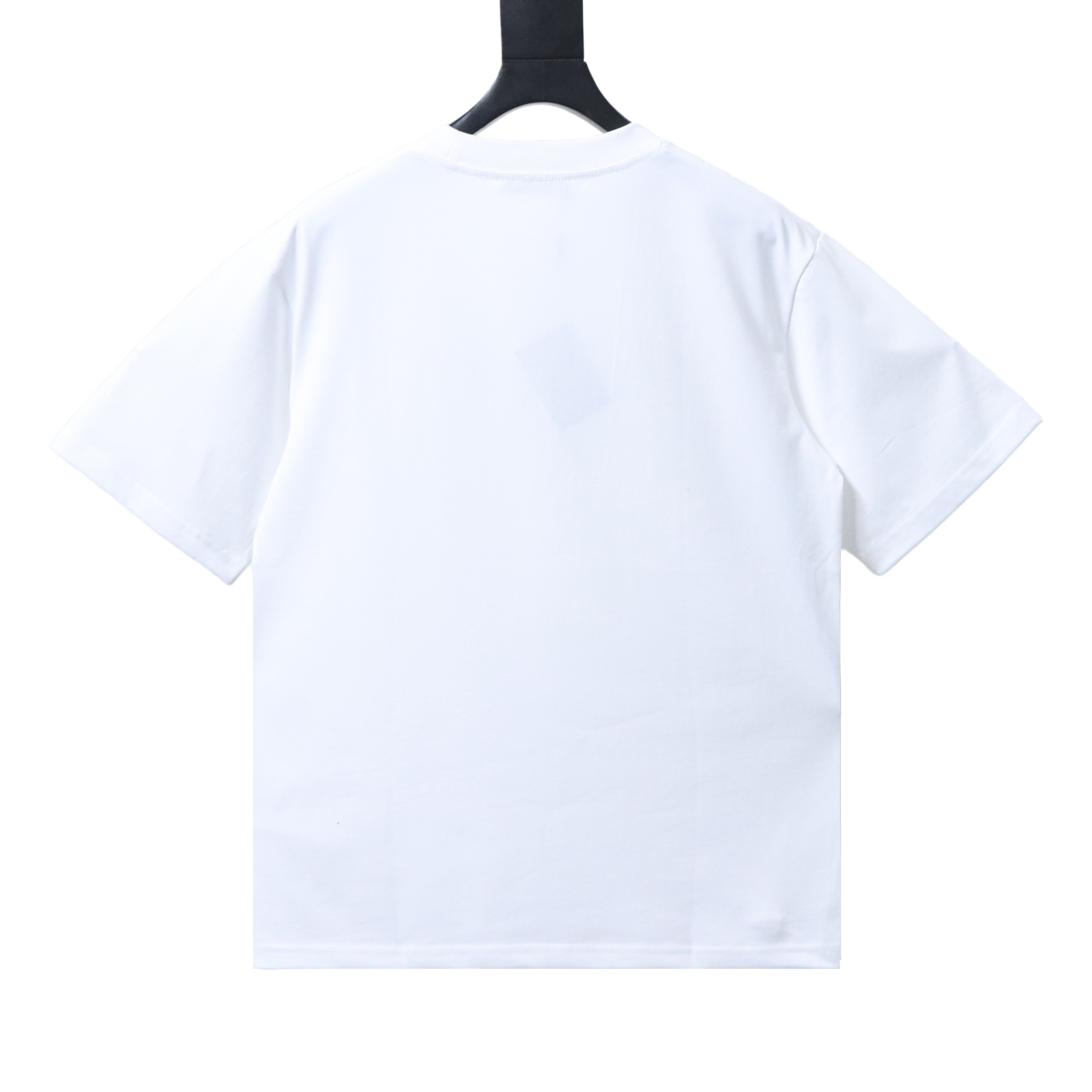 Prada Striped Triangle Inlaid T-Shirt YL Black/White