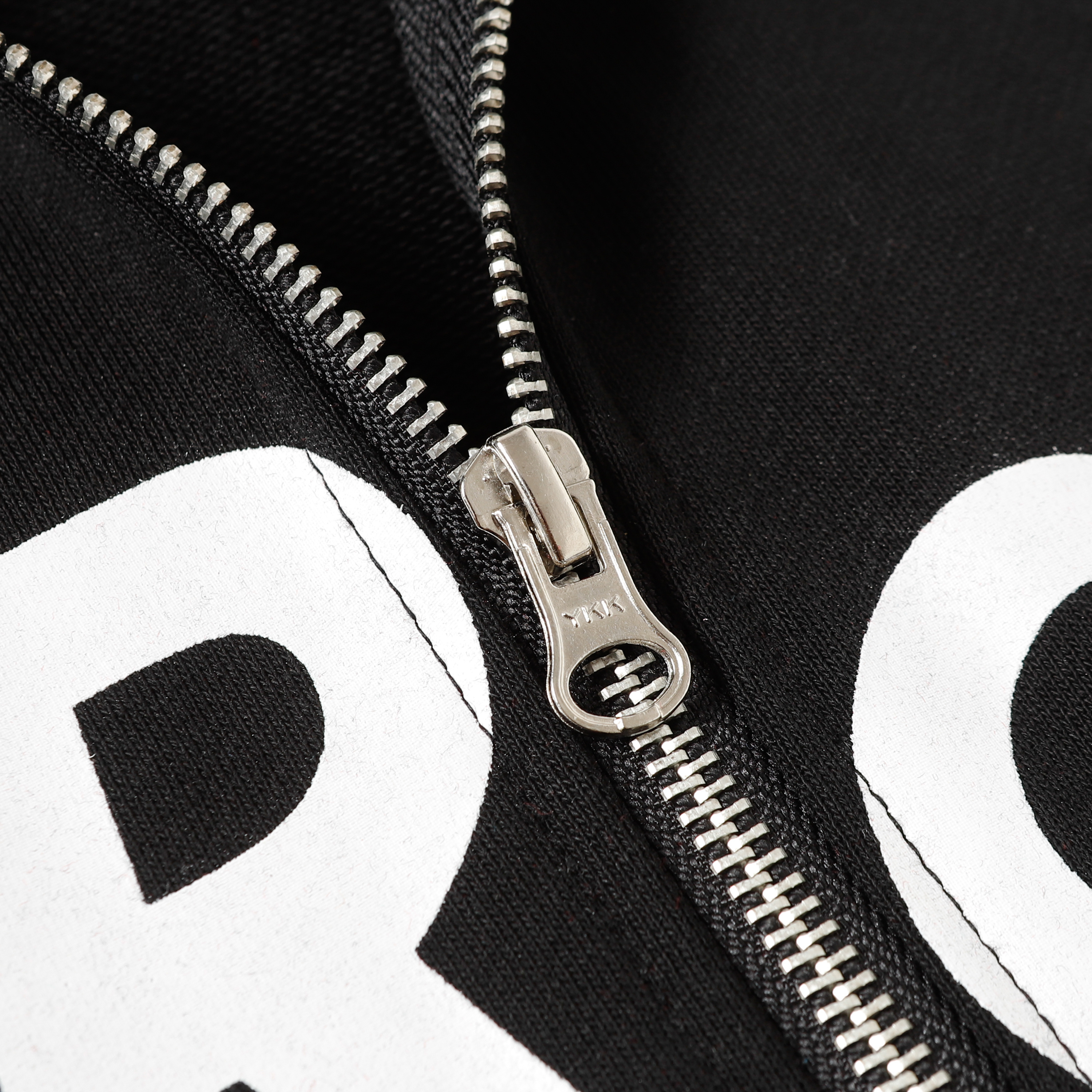 Denim Tears The Cotton Wreath Zipper Hoodie Jacket YL#6666 Black