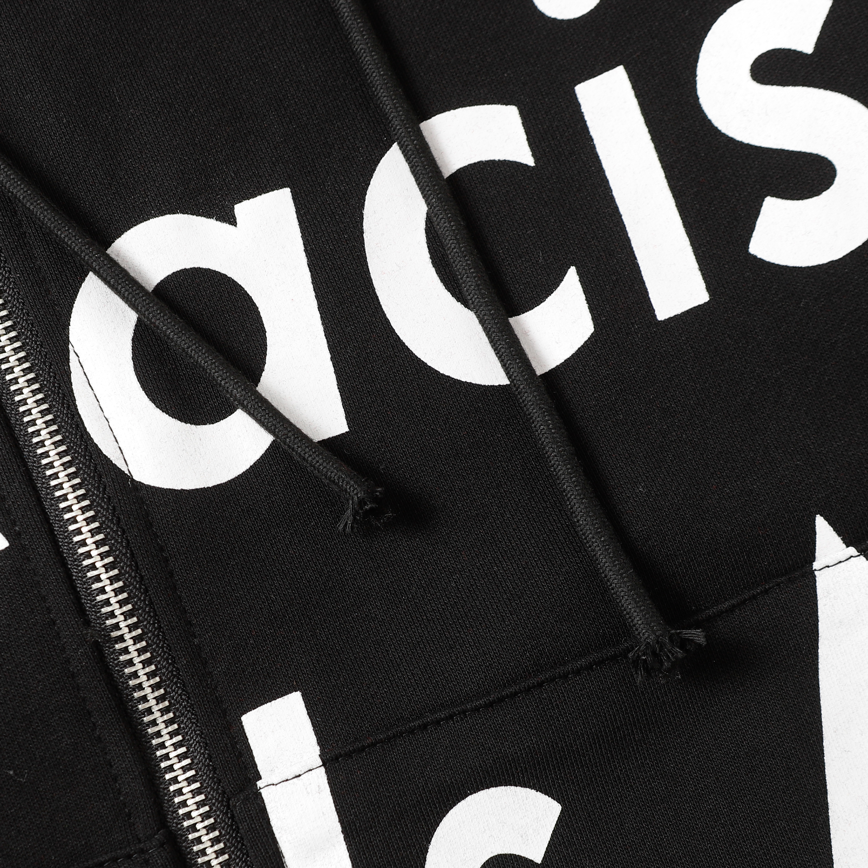 Denim Tears The Cotton Wreath Zipper Hoodie Jacket YL#6666 Black