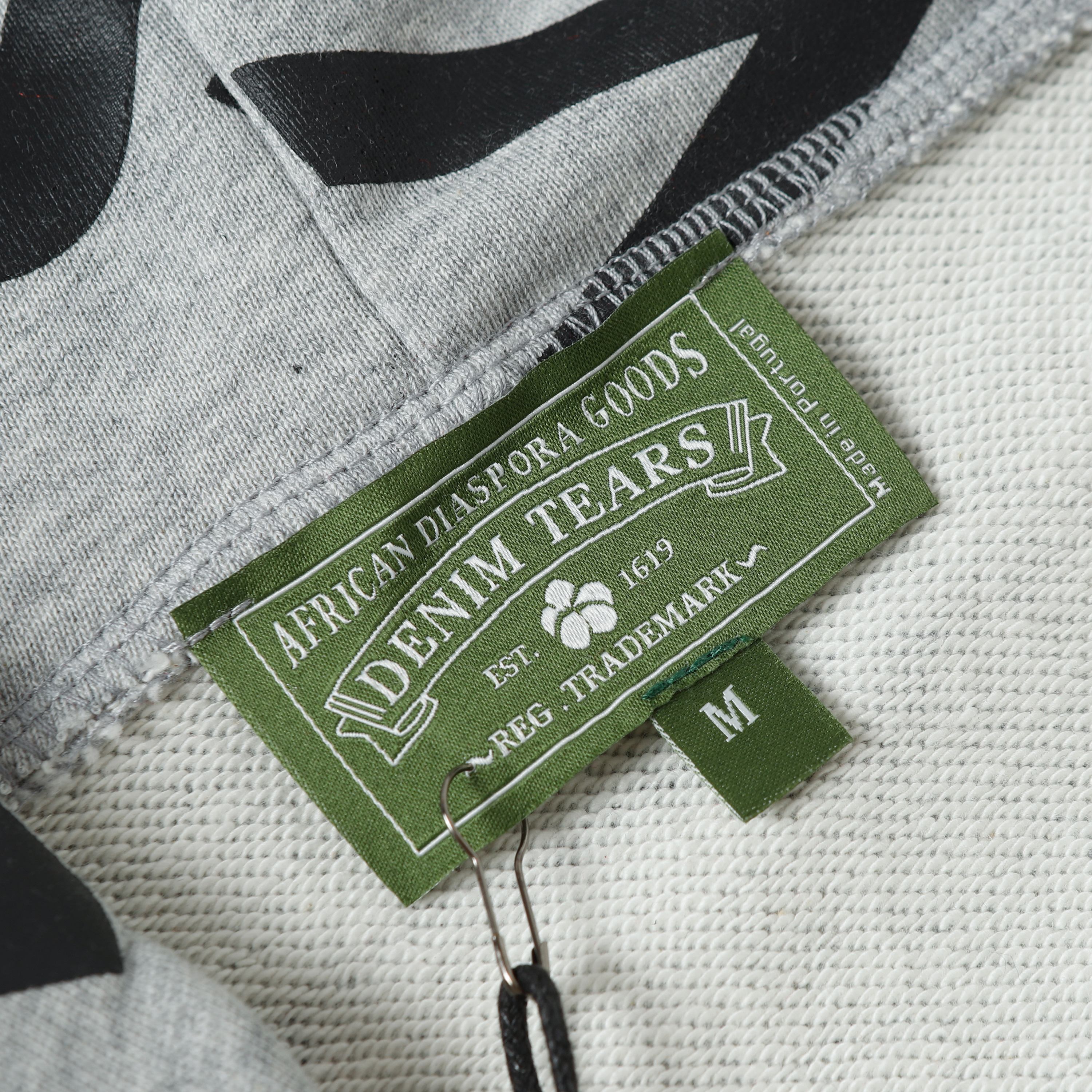 Denim Tears The Cotton Wreath Zipper Hoodie Jacket YL#6666 Grey