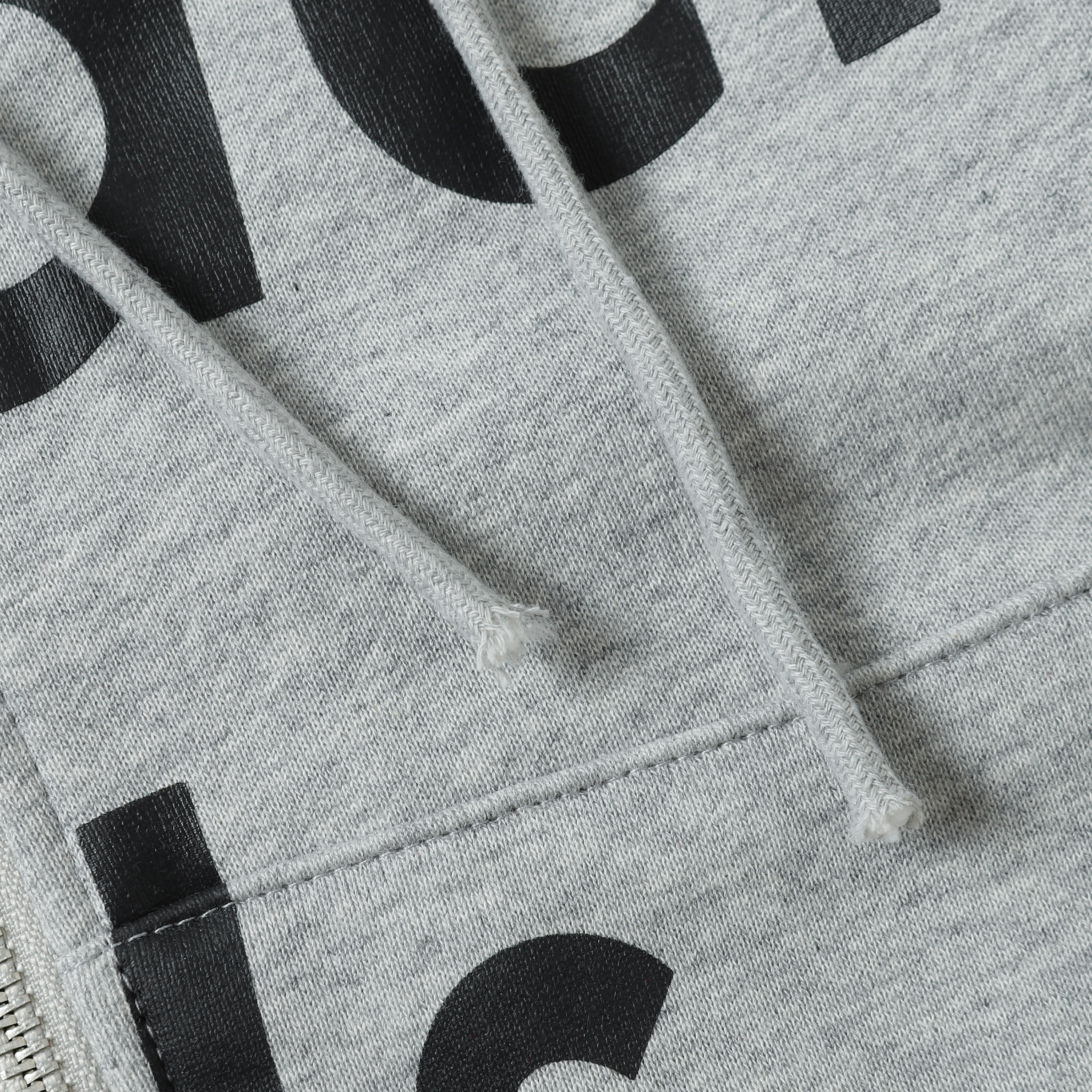 Denim Tears The Cotton Wreath Zipper Hoodie Jacket YL#6666 Grey