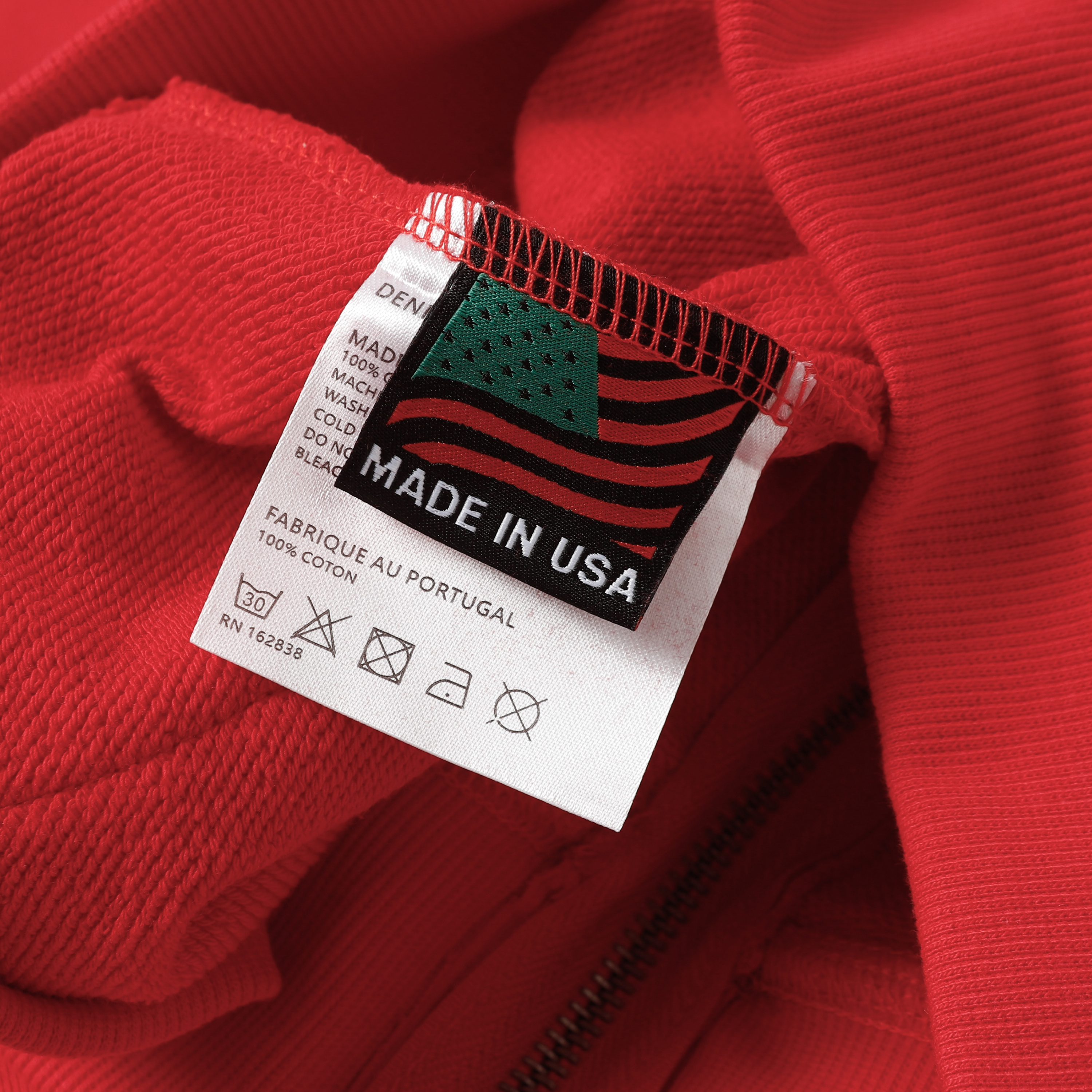 Denim Tears The Cotton Wreath Zipper Hoodie Jacket YL#6666 Red