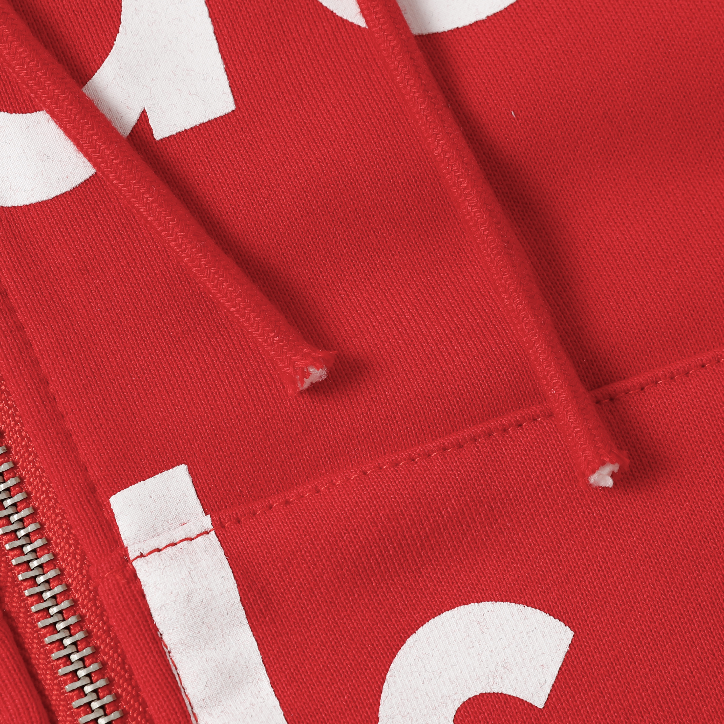 Denim Tears The Cotton Wreath Zipper Hoodie Jacket YL#6666 Red