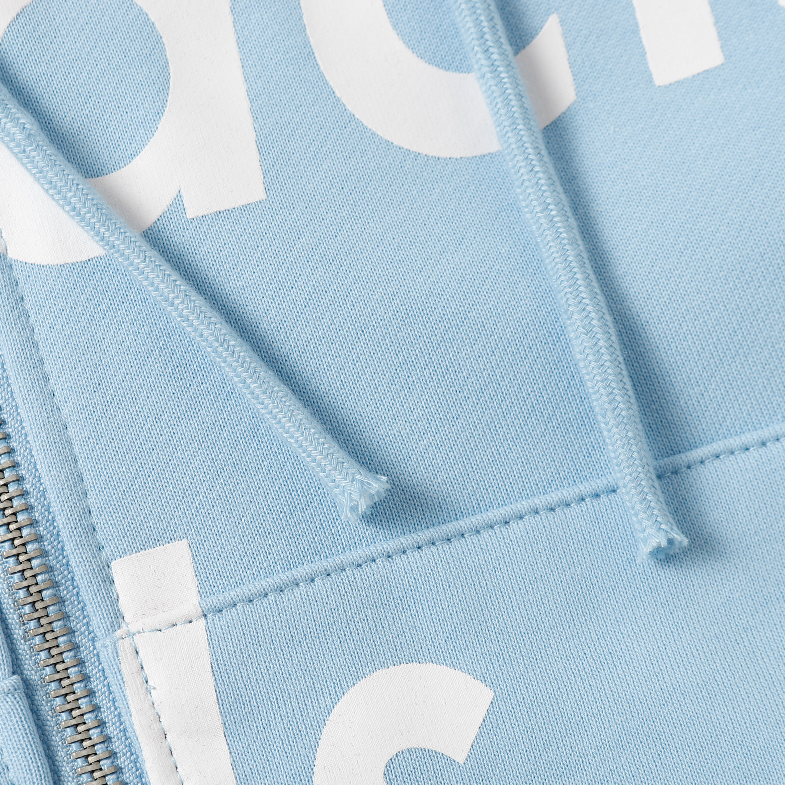 Denim Tears The Cotton Wreath Zipper Hoodie Jacket YL#6666 Sky Blue