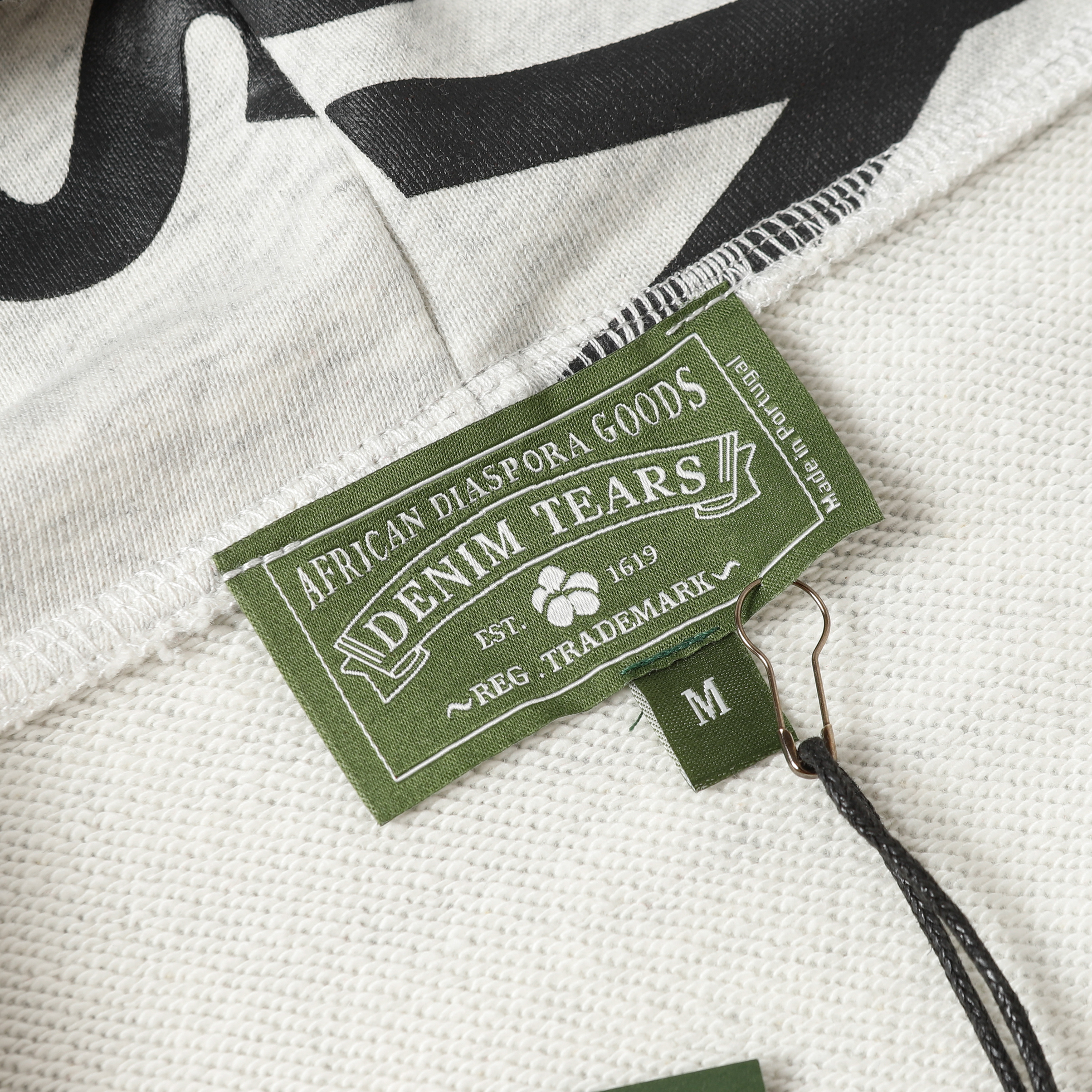 Denim Tears The Cotton Wreath Zipper Hoodie Jacket YL#6666 White Flower Ash