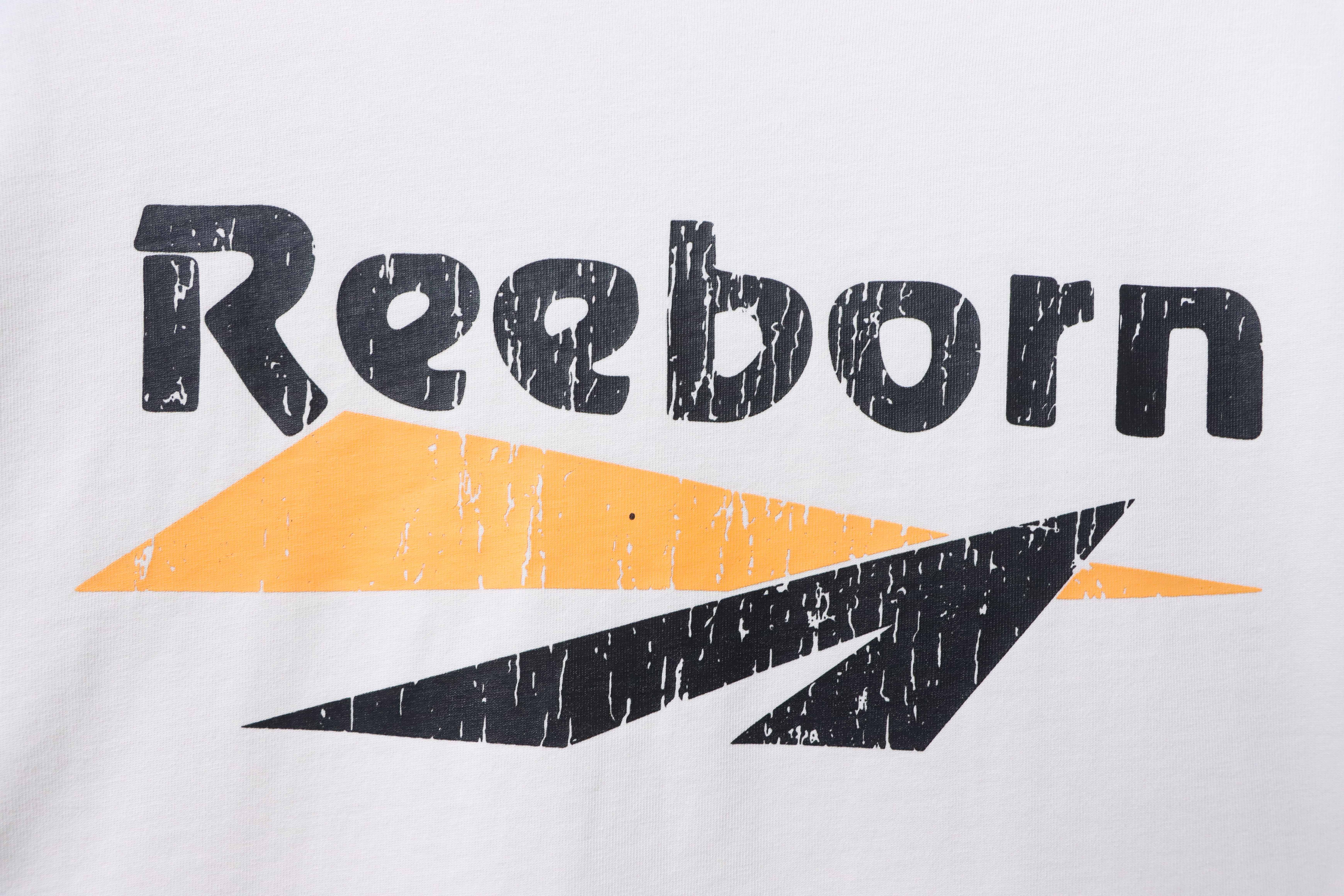 False Perception Barrage slogans washed Long Sleeves YL#190 White