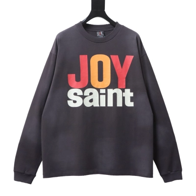 Saint Michael Distressed Tie-Dye Long Sleeve YL #190 Black Brown 01