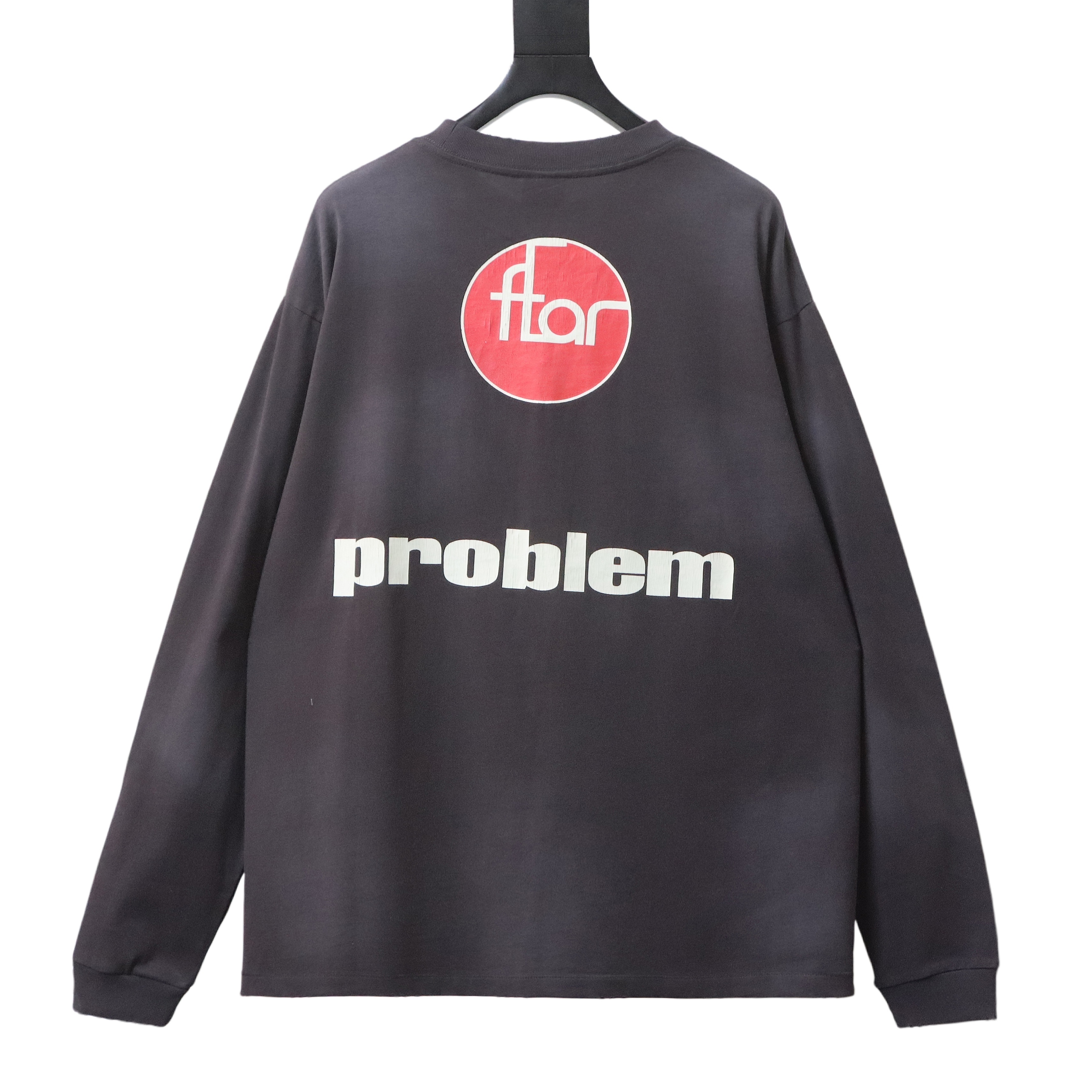 Saint Michael Distressed Tie-Dye Long Sleeve YL #190 Black Brown