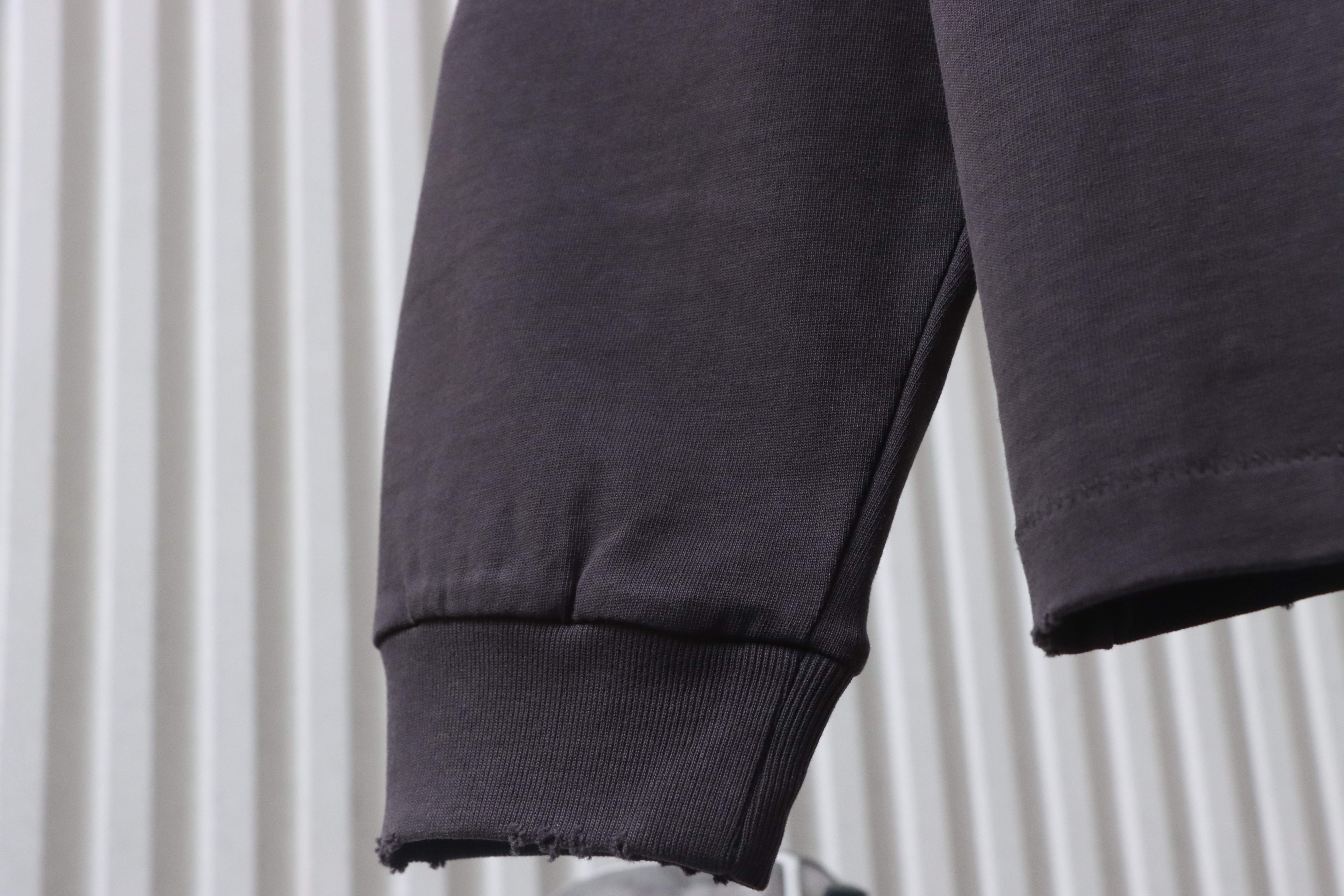 Saint Michael Distressed Tie-Dye Long Sleeve YL #190 Black Brown