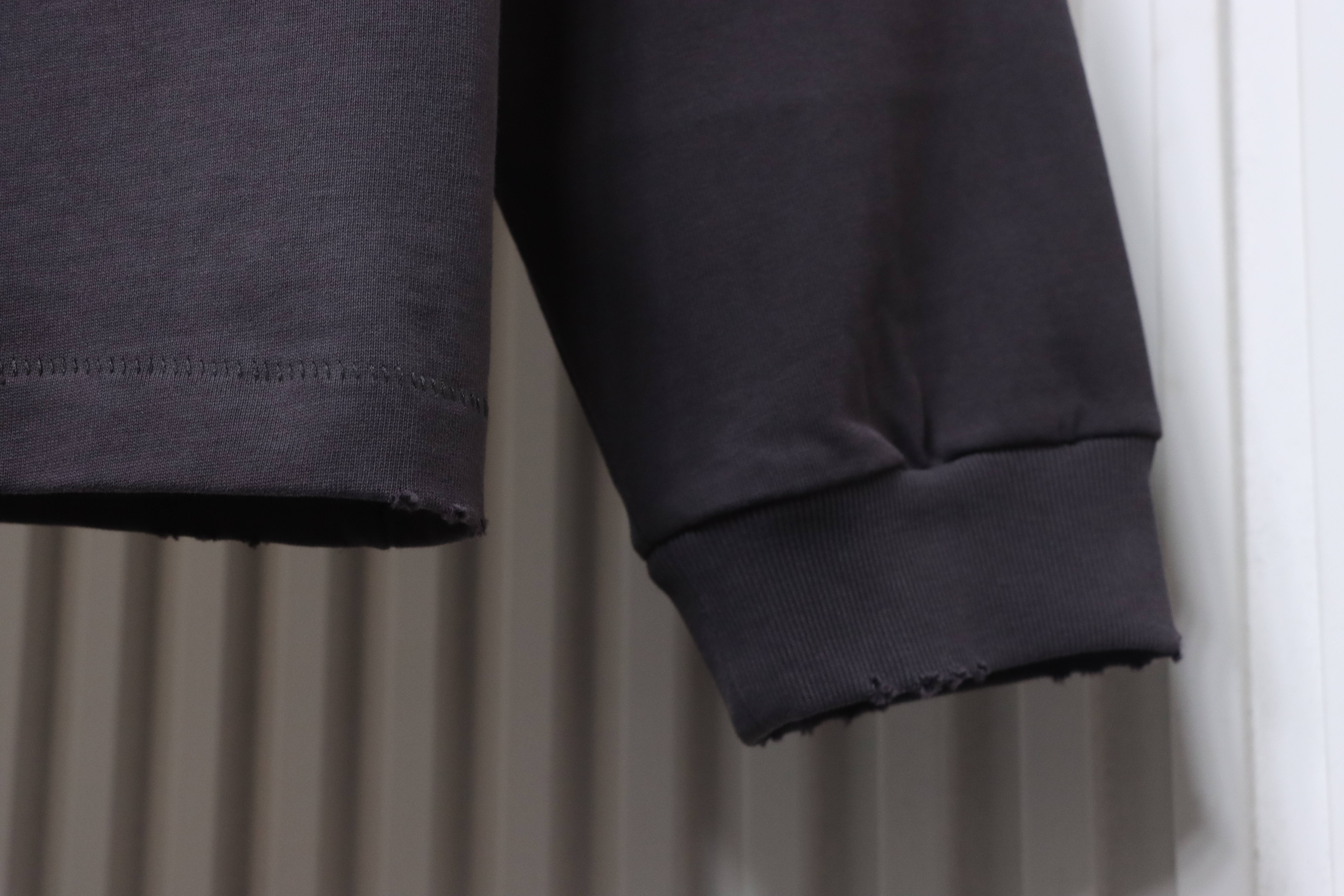 Saint Michael Distressed Tie-Dye Long Sleeve YL #190 Black Brown