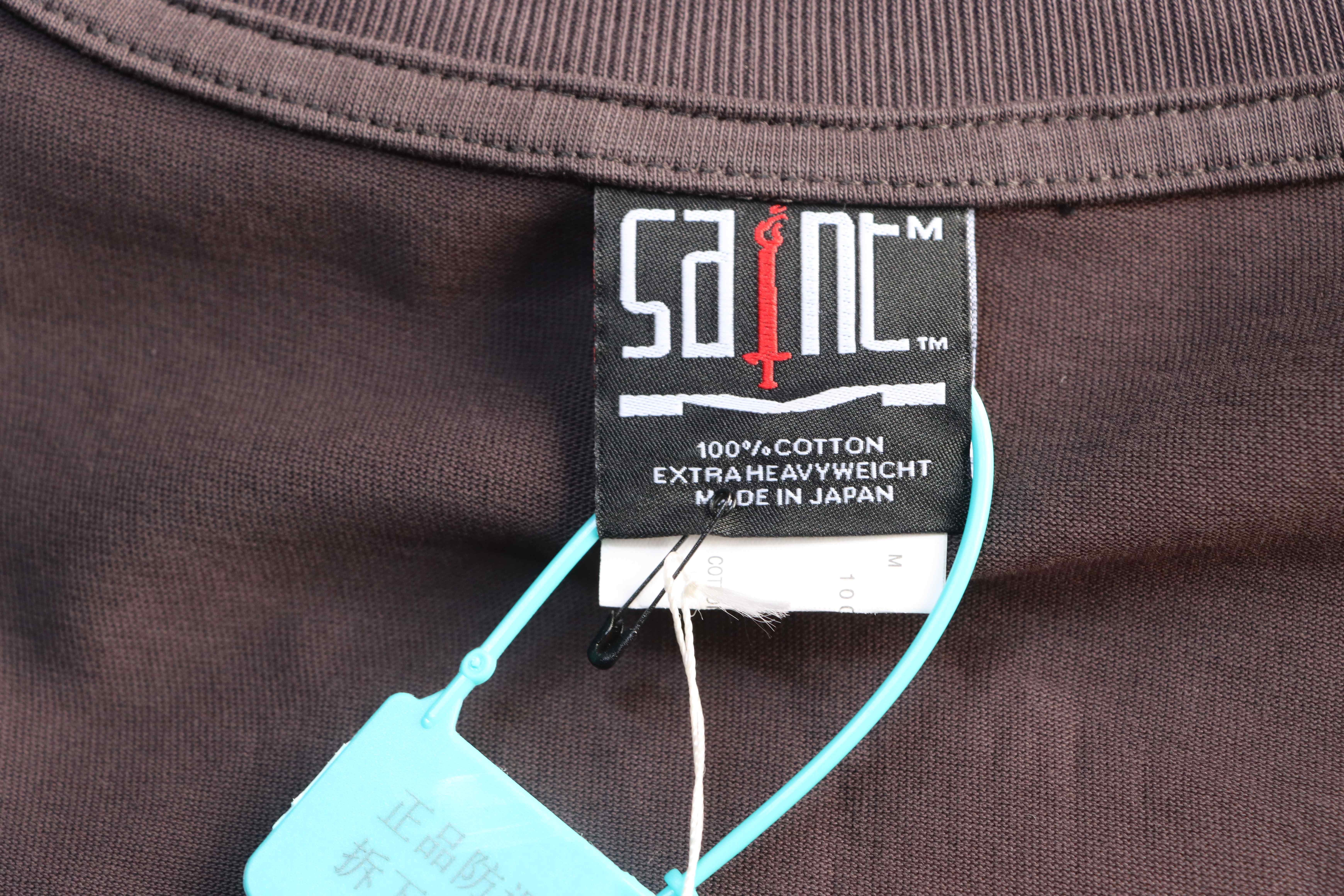 Saint Michael Distressed Tie-Dye Long Sleeve YL #190 Black Brown