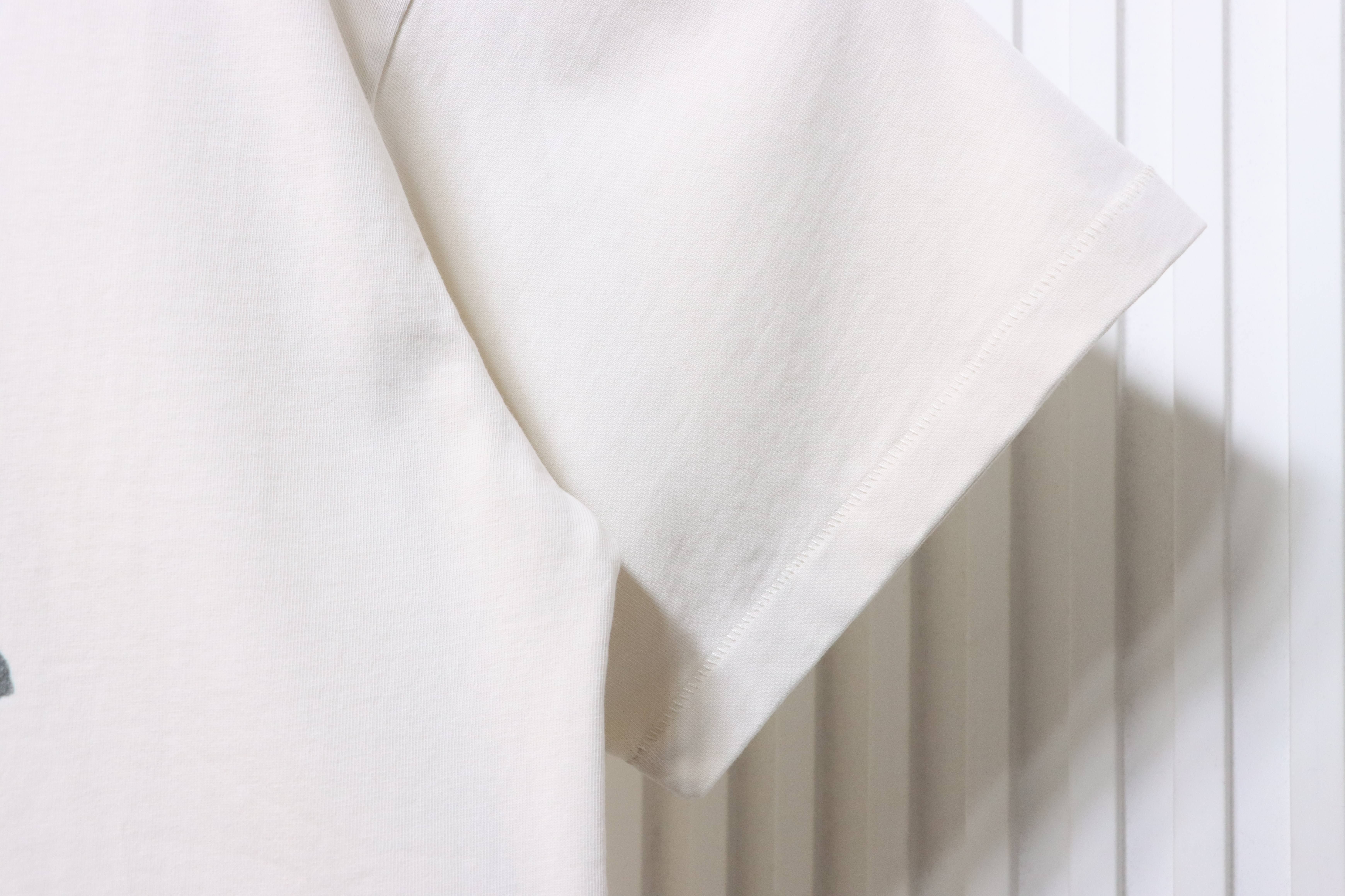 Saint Michael 25ss 2PAC Cross Portrait Print T-shirt YL#150 White