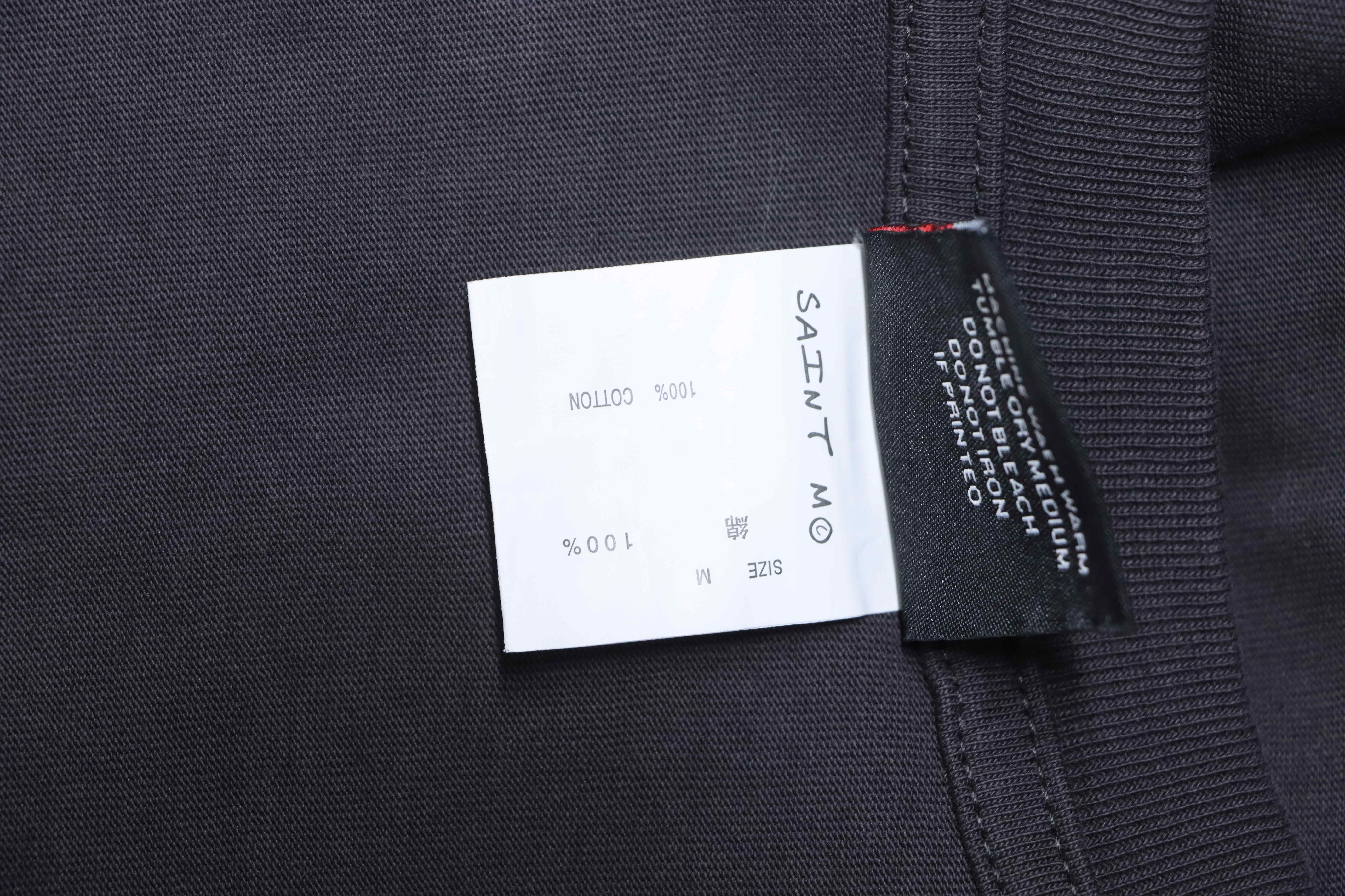 Saint Michael 2pac Face Print T-shirt YL#170 Black