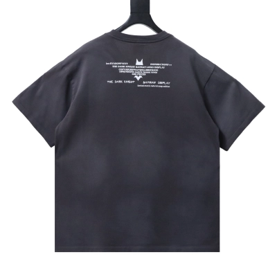 Saint Michael Bat Joker Print T-Shirt YL #170 Black 02