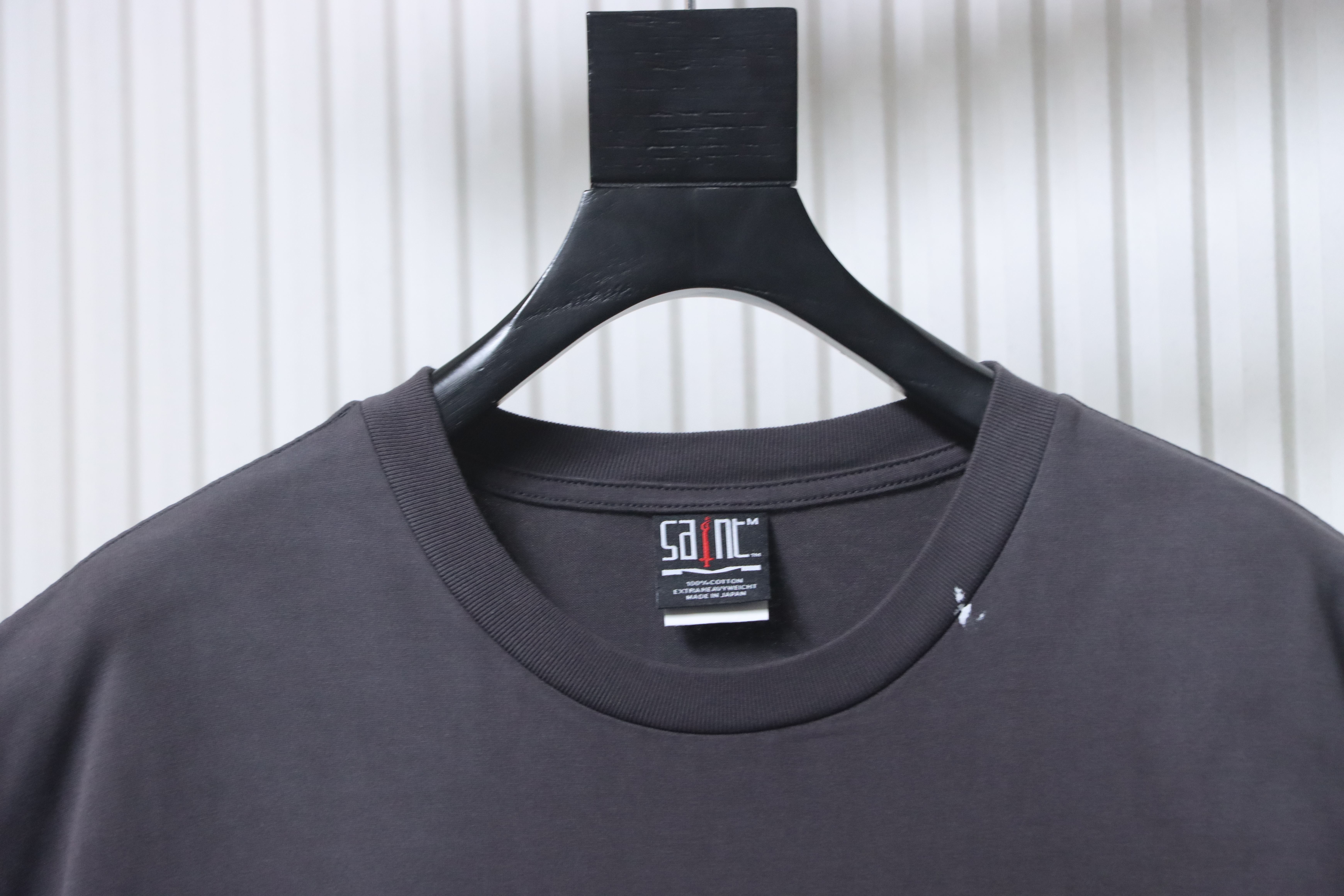 Saint Michael Bat Joker Print T-Shirt YL #170 Black