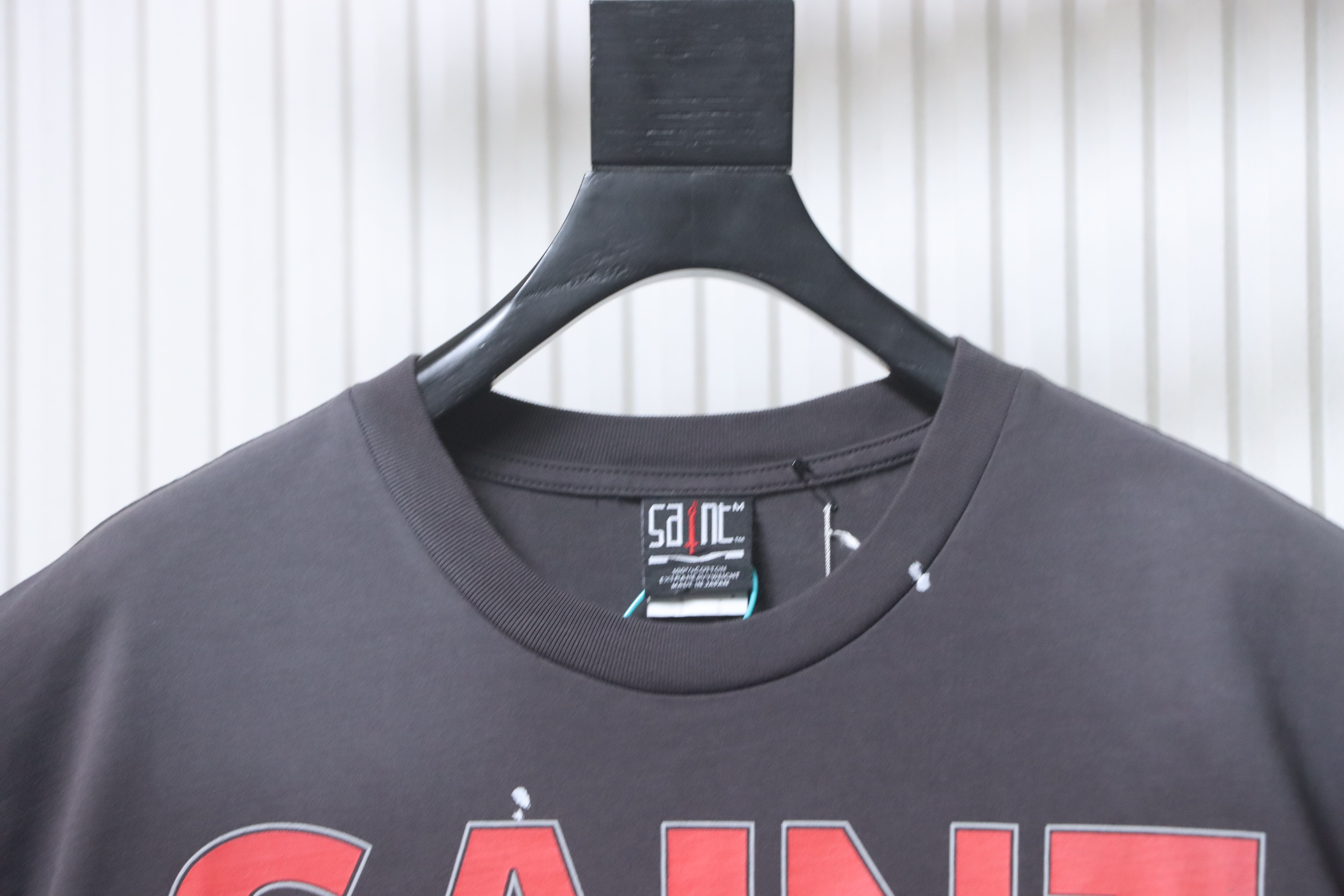 Saint Michael Cartoon Print T-Shirt YL#170 Black