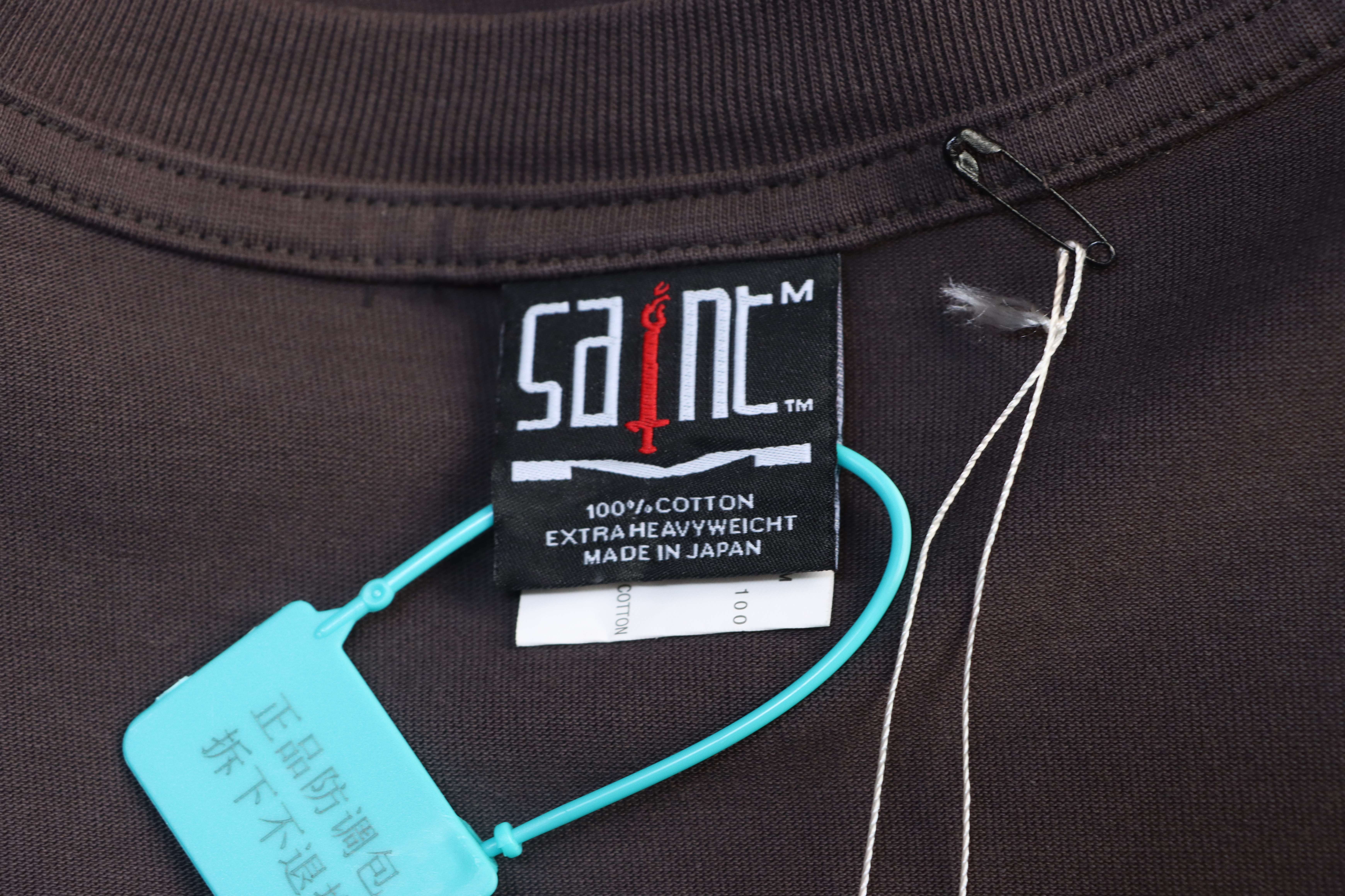 Saint Michael Cartoon Print T-Shirt YL#170 Black