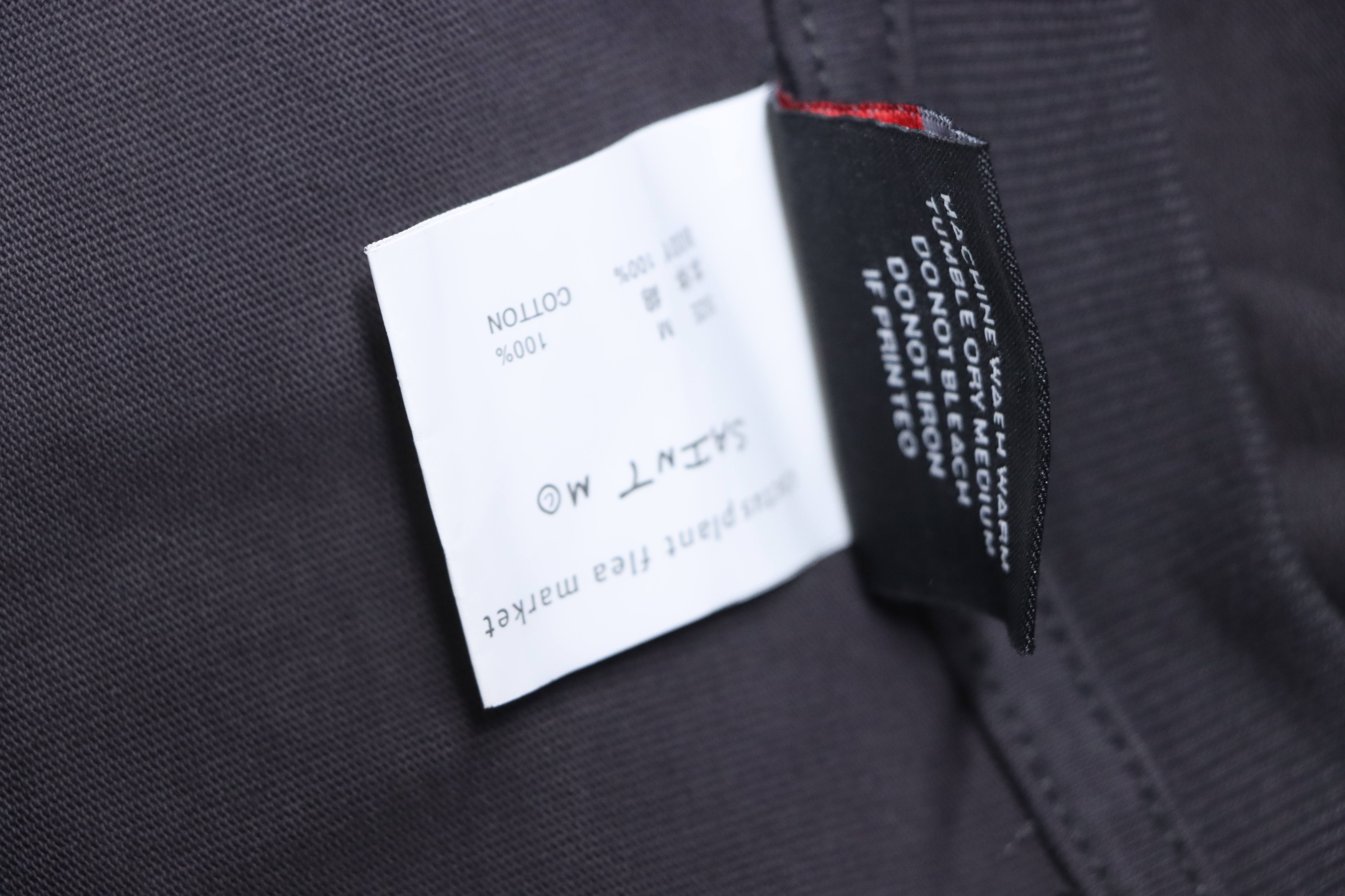 Saint Michael Casual Crew Neck T-Shirt YL#170 Black