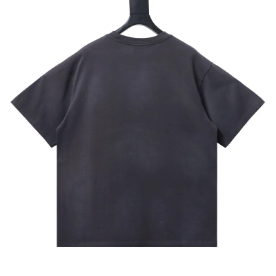 Saint Michael Colorful Letter Print T-Shirt YL#170 Black 02