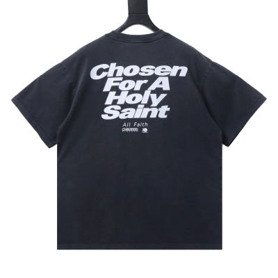 Saint Michael fingerprint print T-shirt YL Black 02