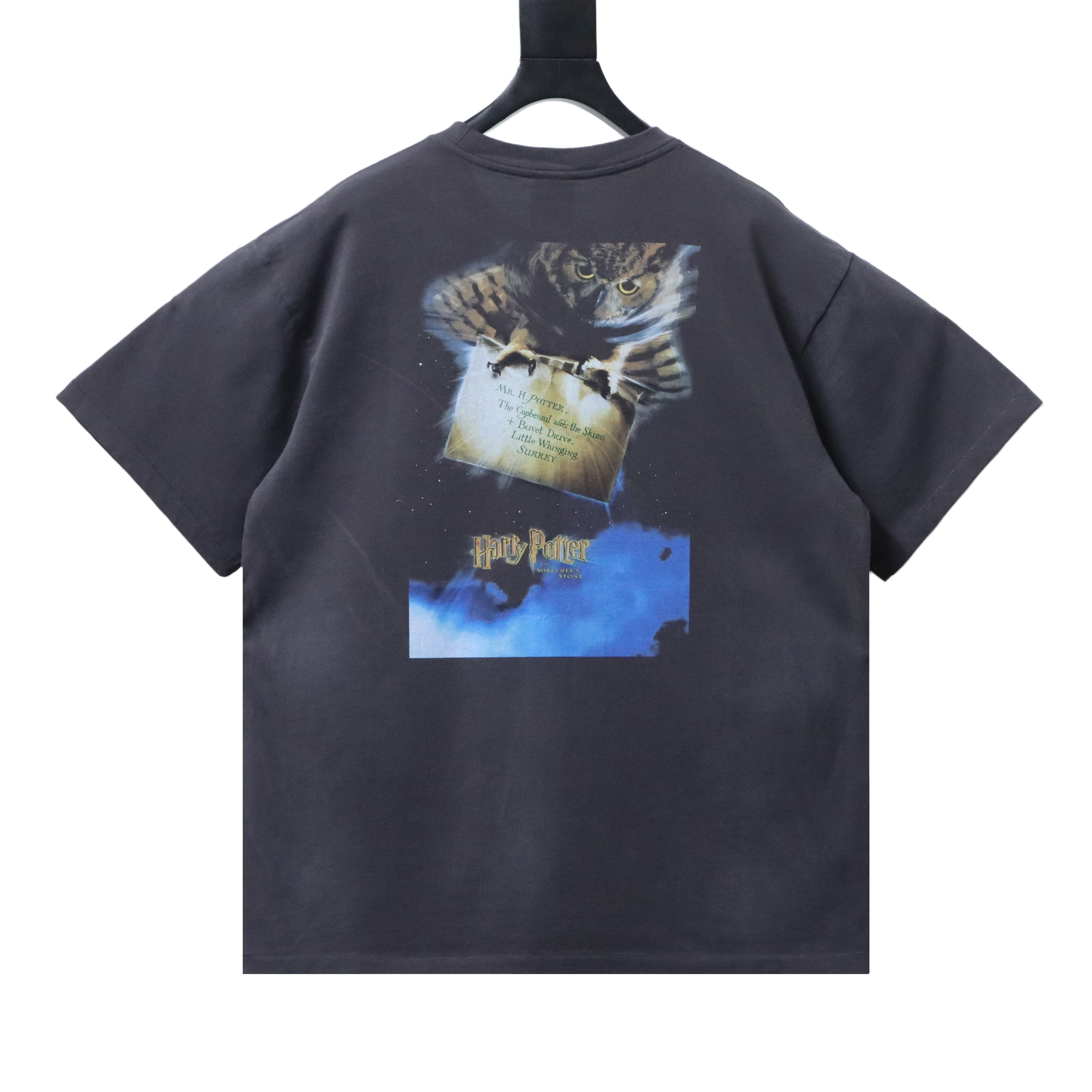 Saint Michael Harry Potter Print T-shirt YL#170 Black