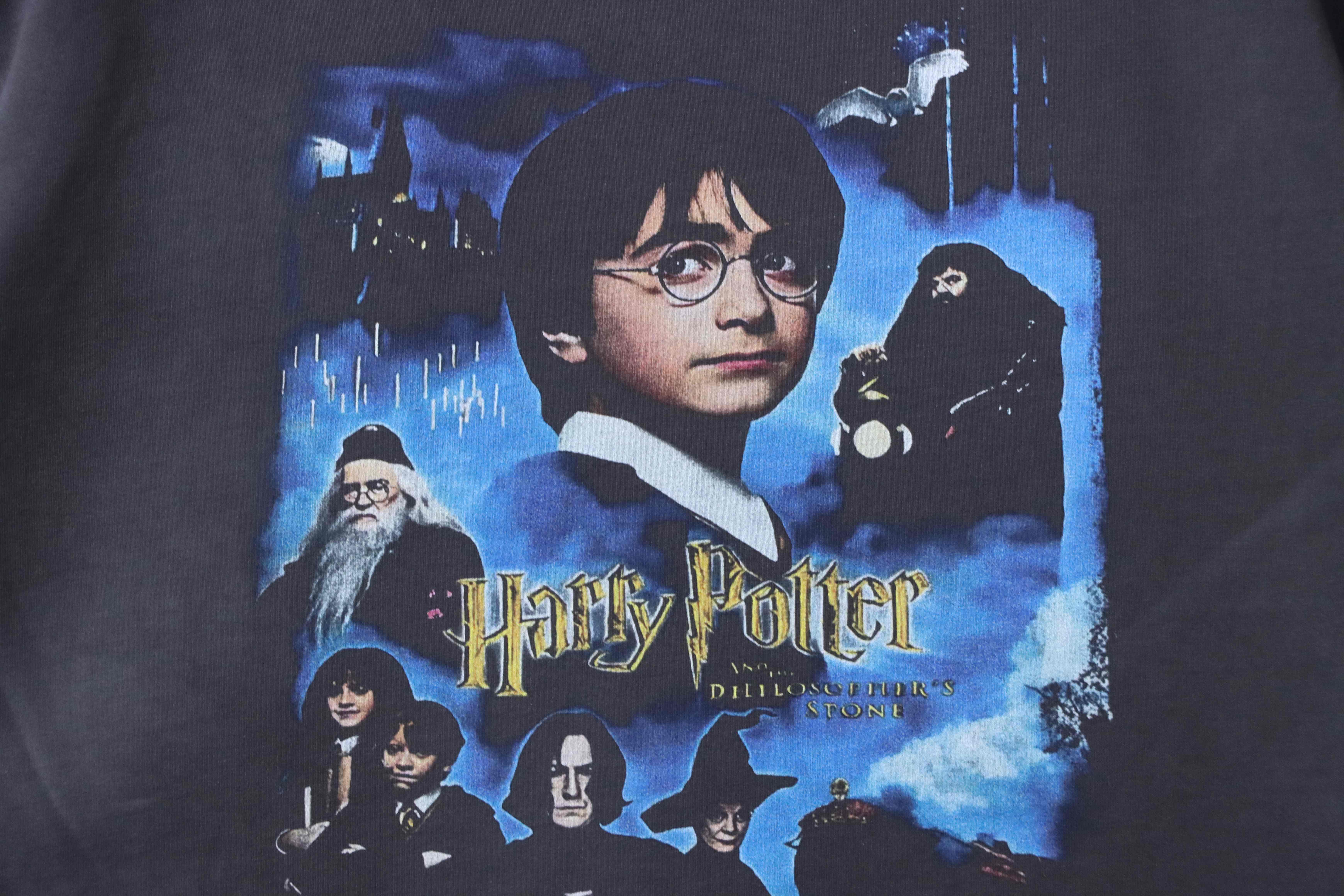 Saint Michael Harry Potter Print T-shirt YL#170 Black