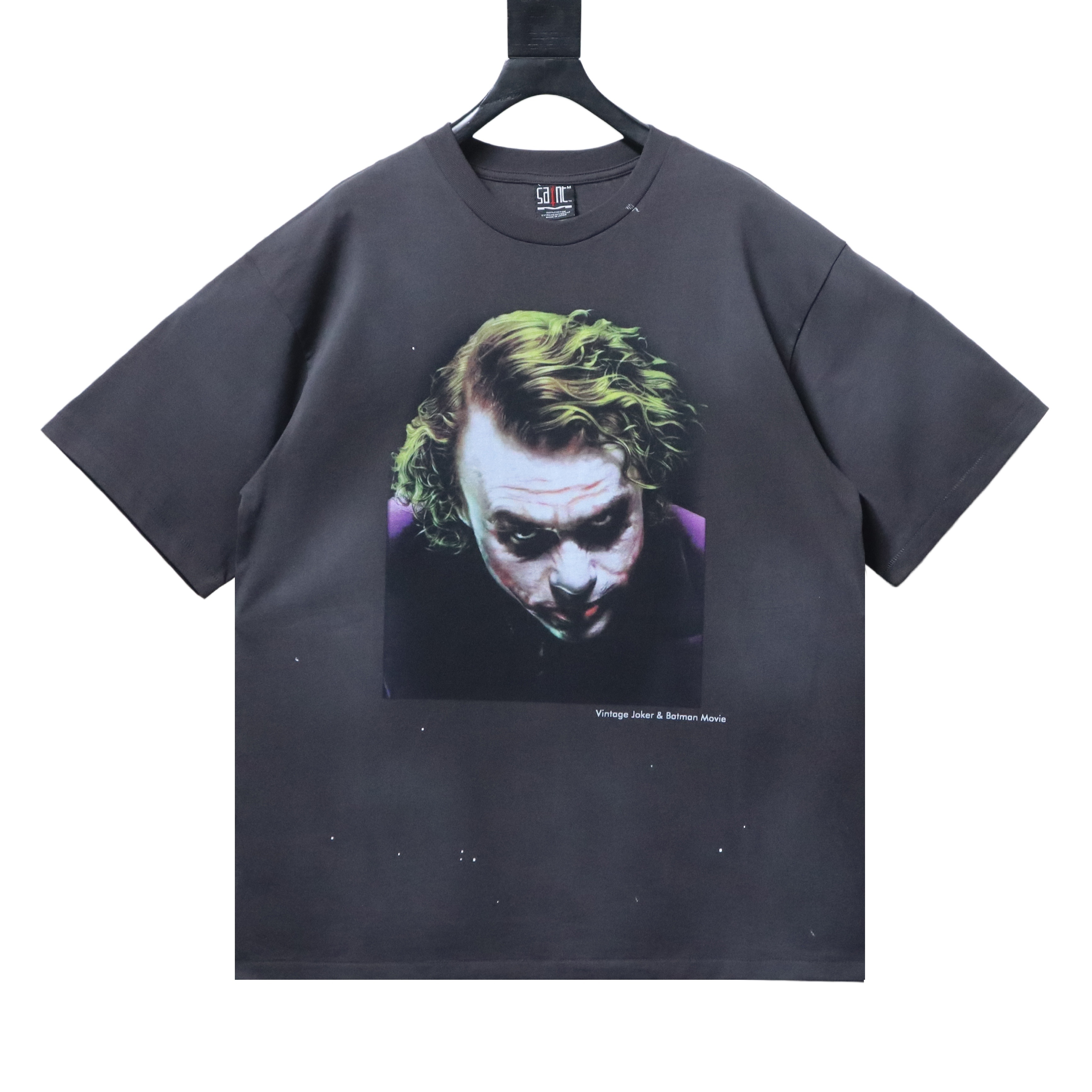 Saint Michael Joker Print T-Shirt YL #170 Black