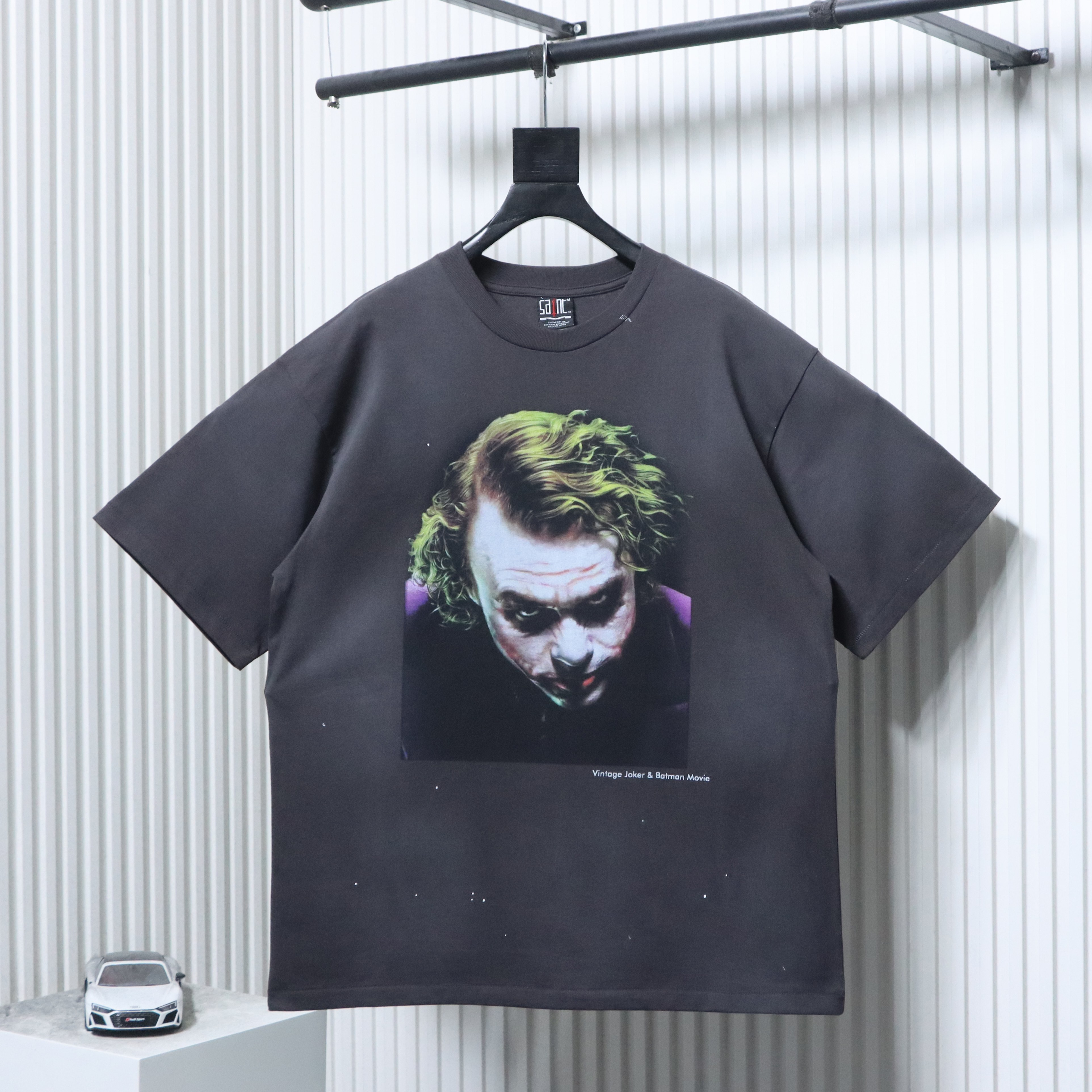 Saint Michael Joker Print T-Shirt YL #170 Black