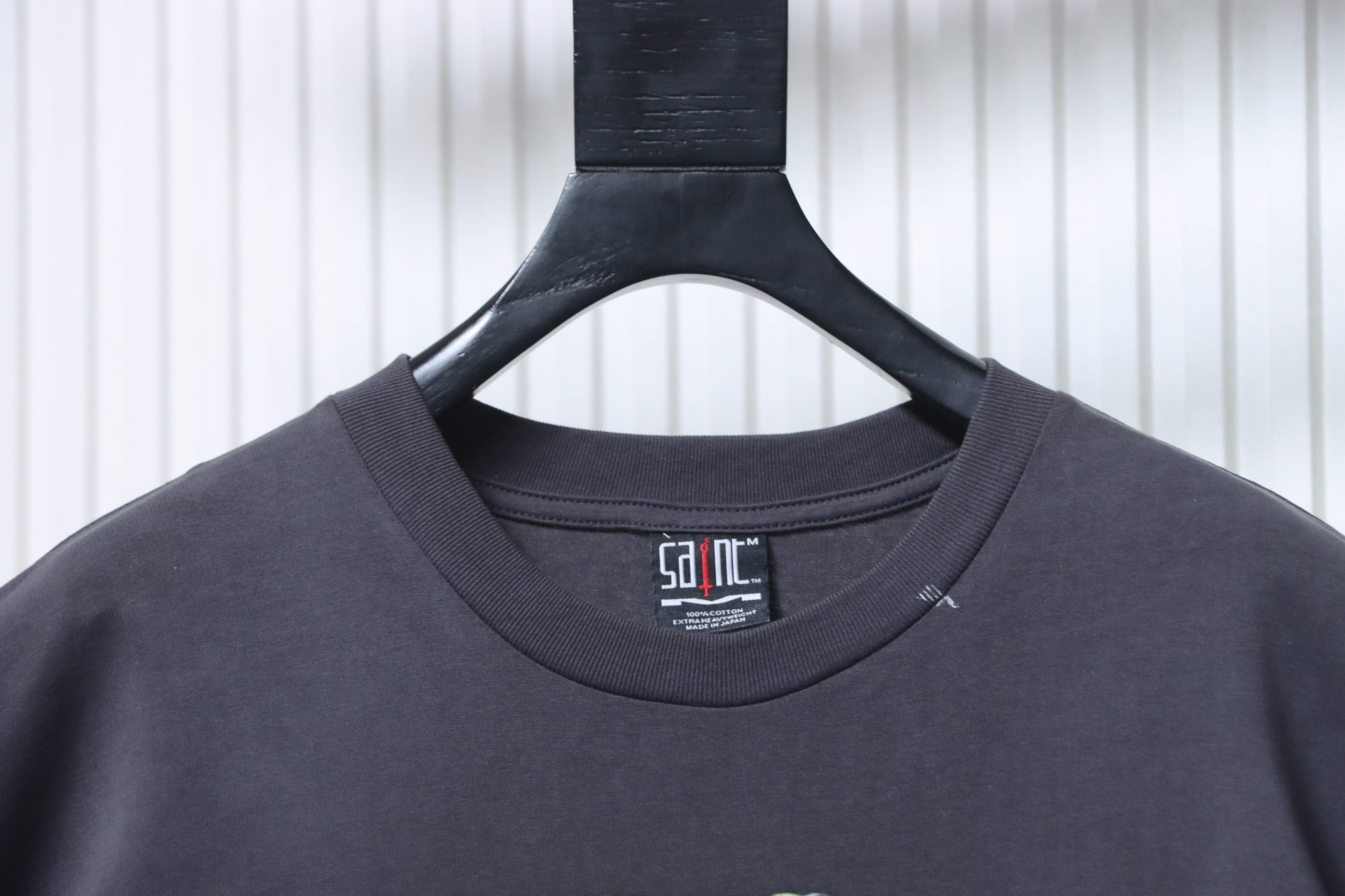 Saint Michael Joker Print T-Shirt YL #170 Black