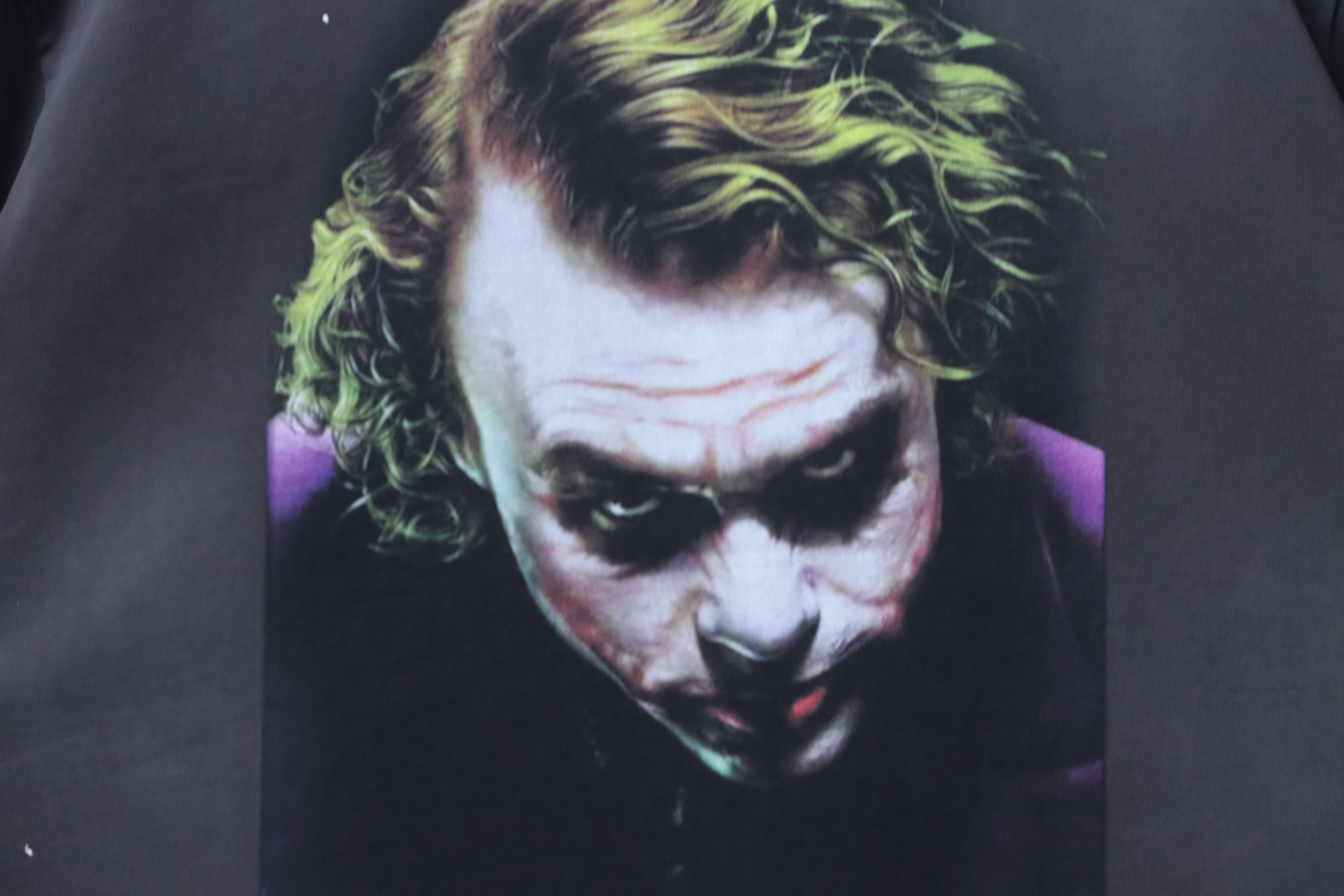 Saint Michael Joker Print T-Shirt YL #170 Black