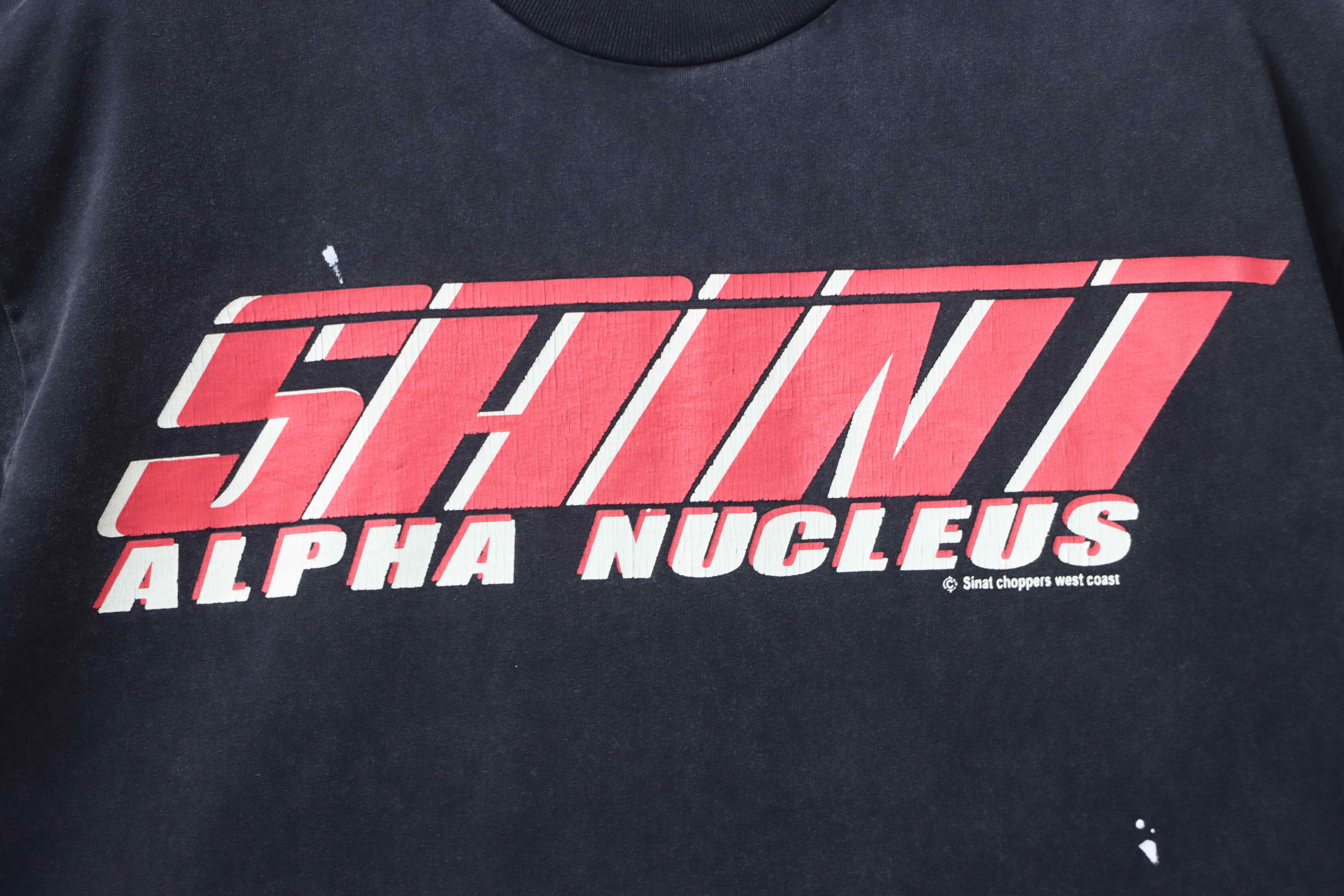 Saint Michael Racing Print T-Shirt YL#170 Black