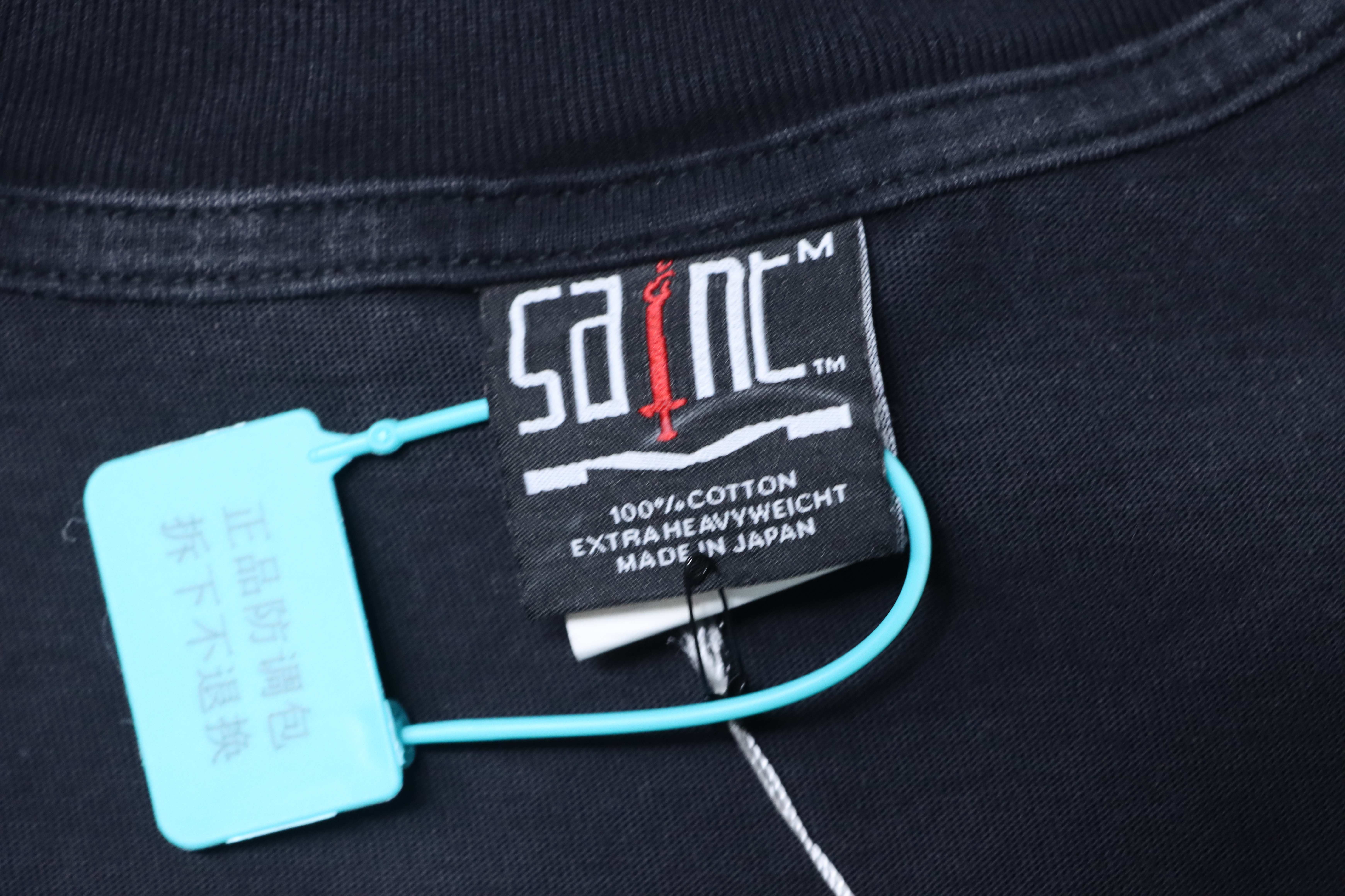 Saint Michael Racing Print T-Shirt YL#170 Black