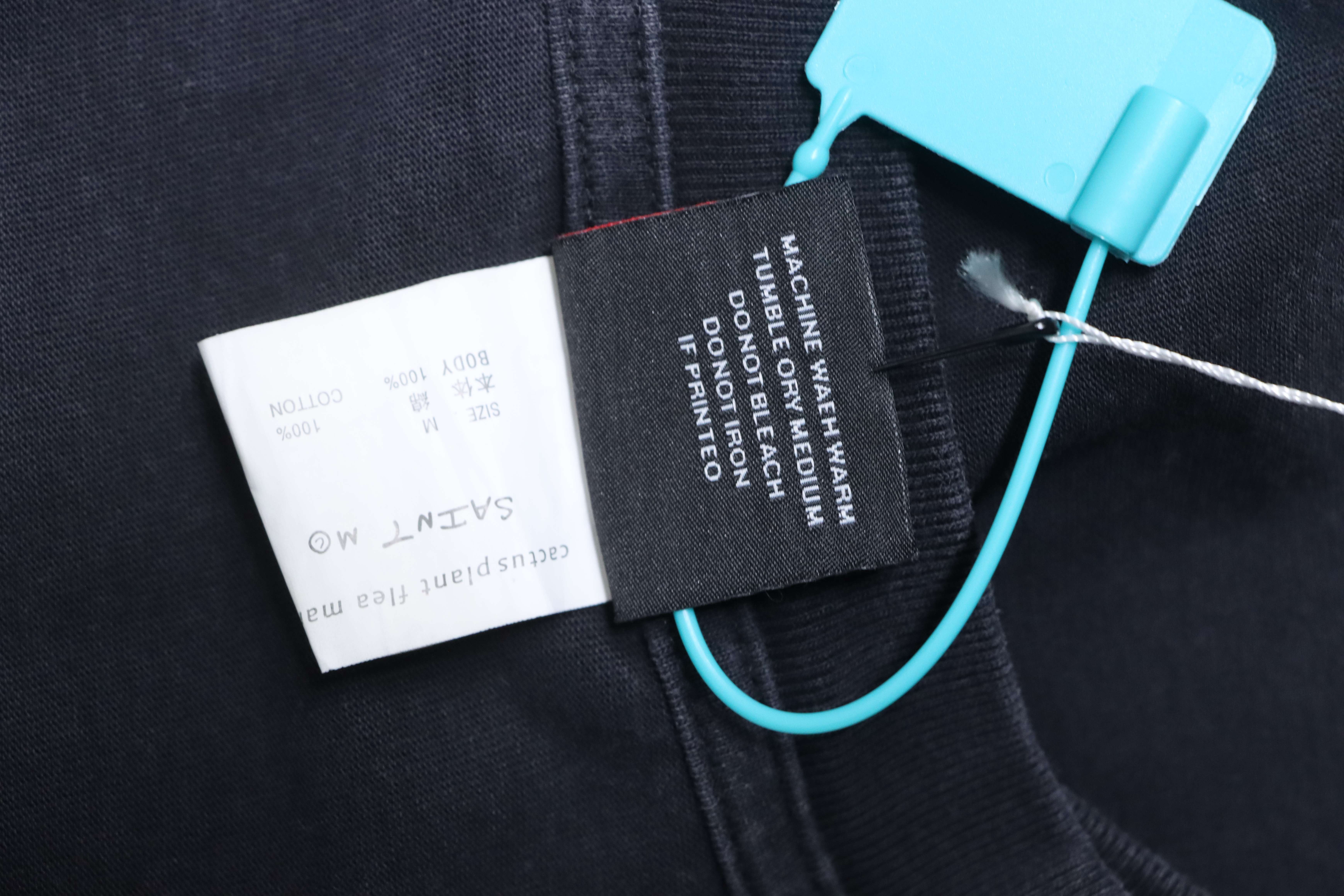 Saint Michael Racing Print T-Shirt YL#170 Black