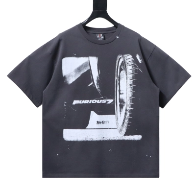 Saint Michael Speed ​​& Furious collaboration tire print T-shirt YL#170 Black 01