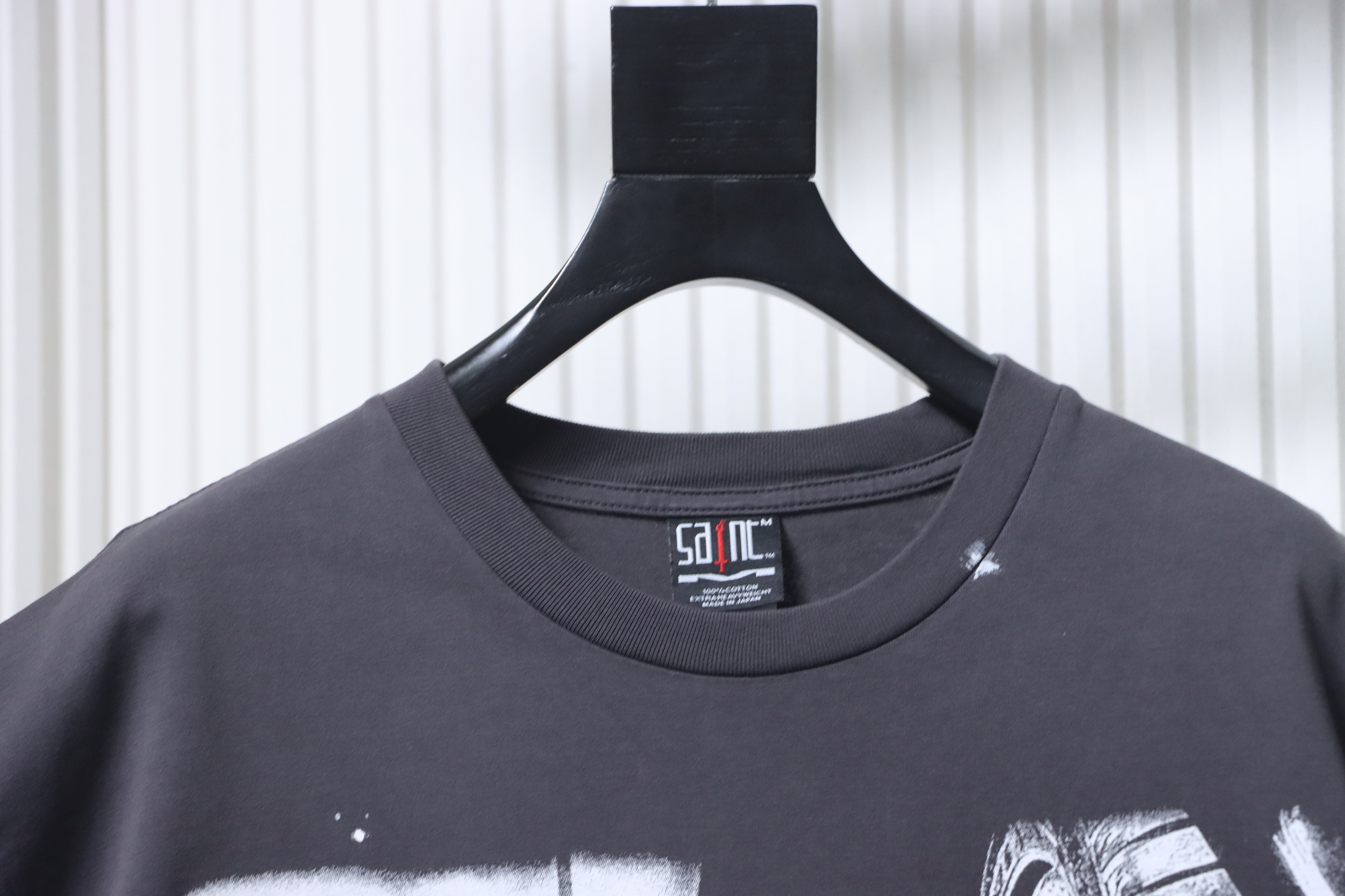 Saint Michael Speed ​​& Furious collaboration tire print T-shirt YL#170 Black