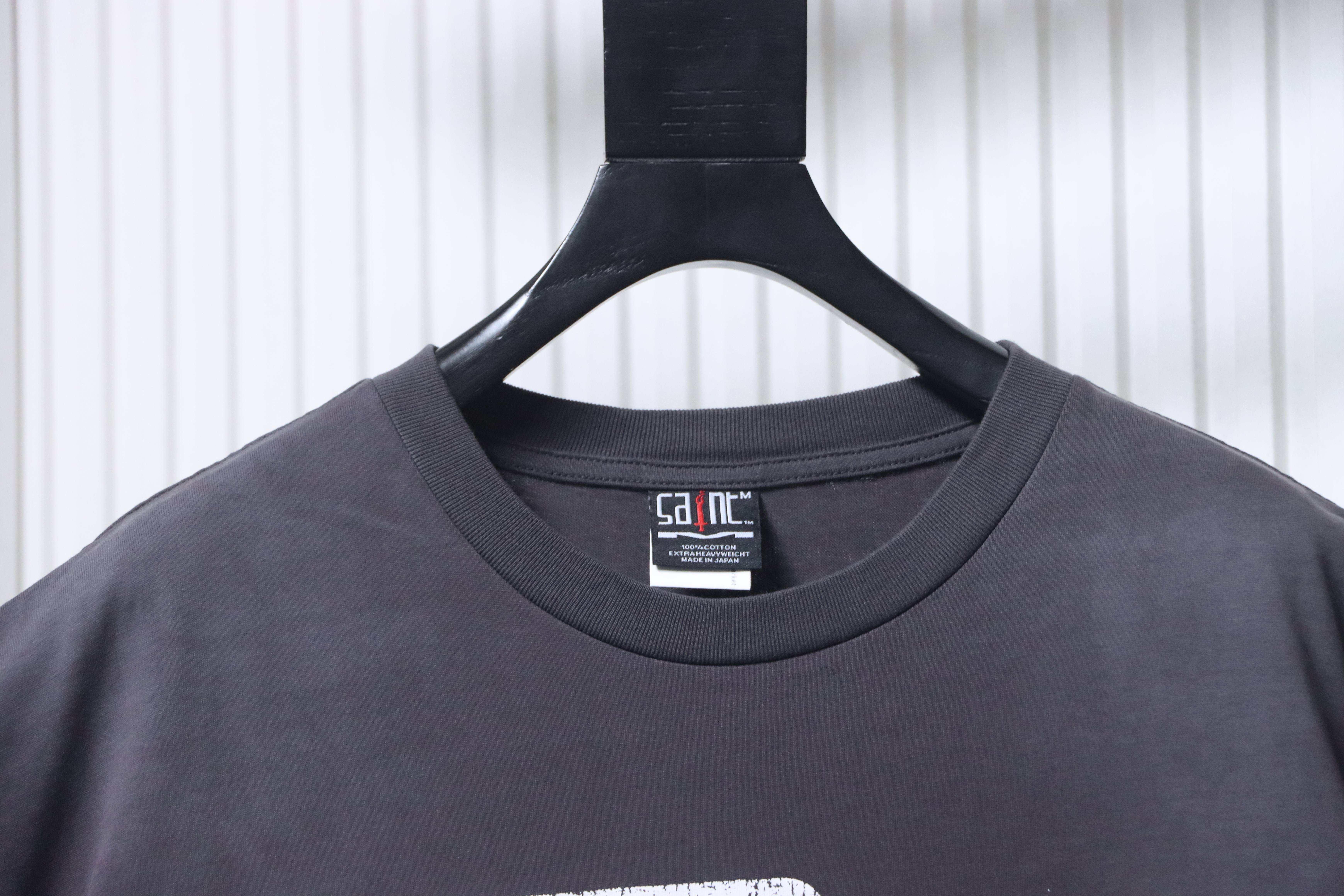 Saint Michael Thorns Crown Jesus Christ Print T-shirt YL#170 Black