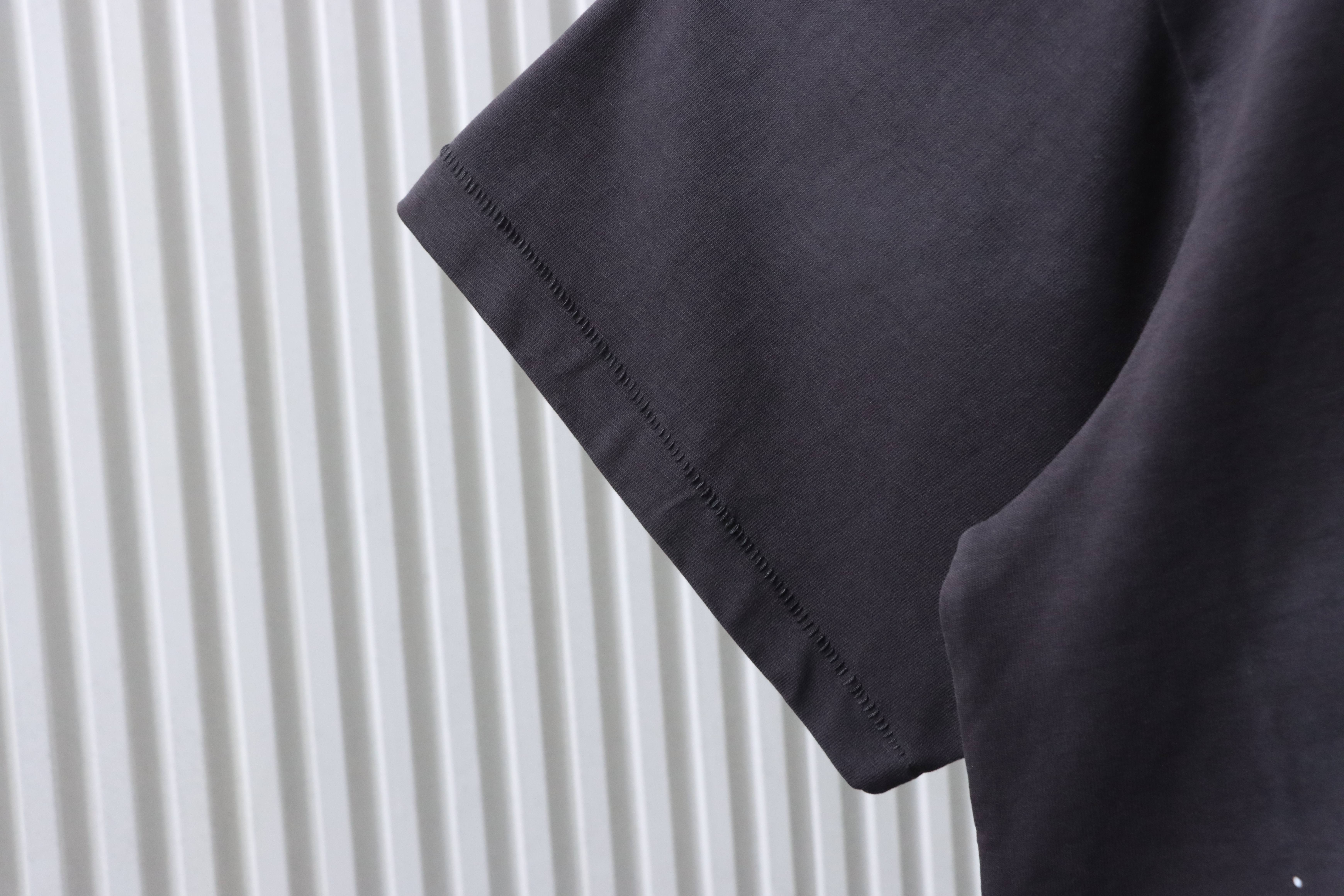 Saint Michael Neighborhood Collaboration Printed T-shirt YL#170 Black