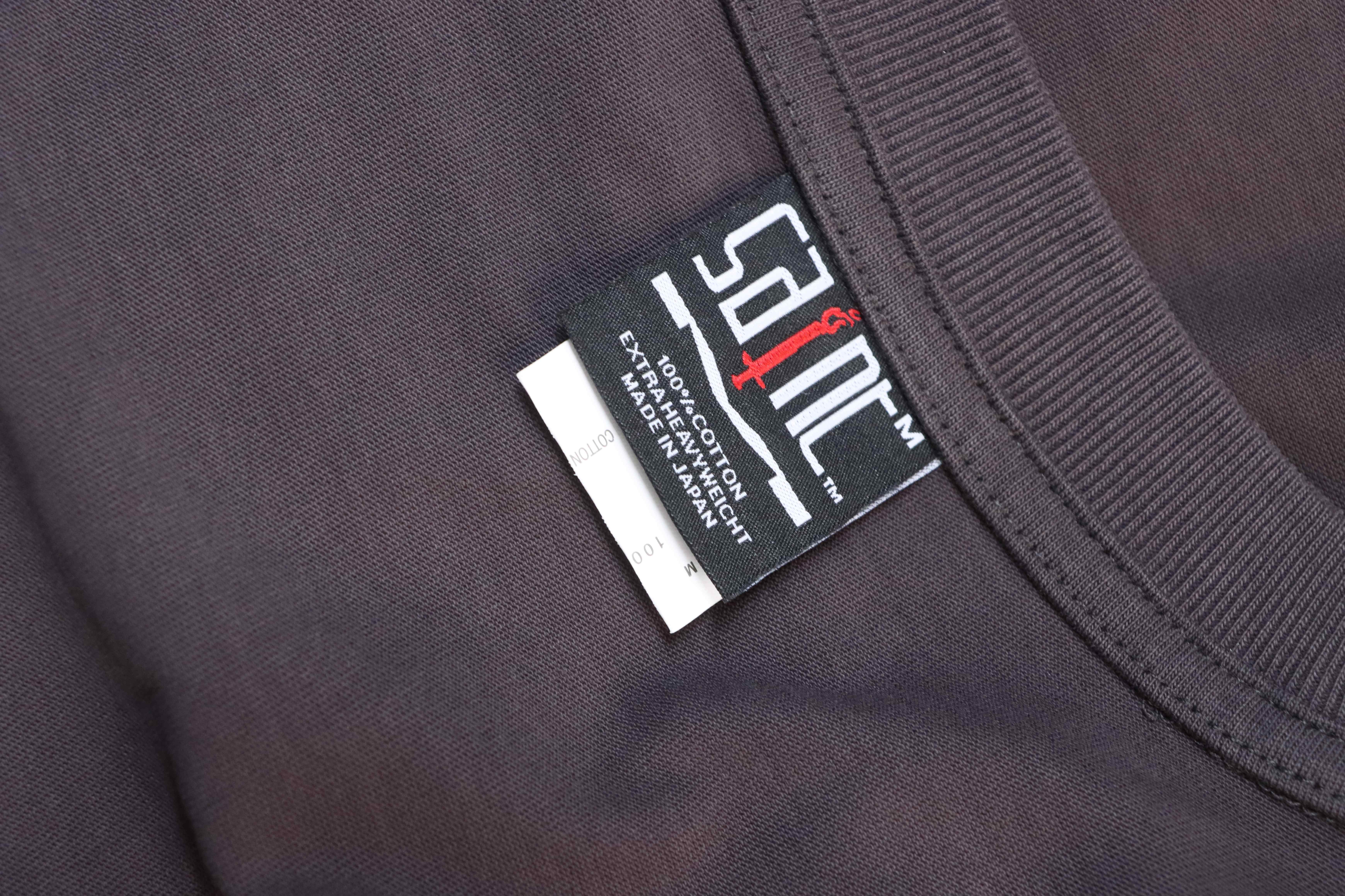 Saint Michael Neighborhood Collaboration Printed T-shirt YL#170 Black