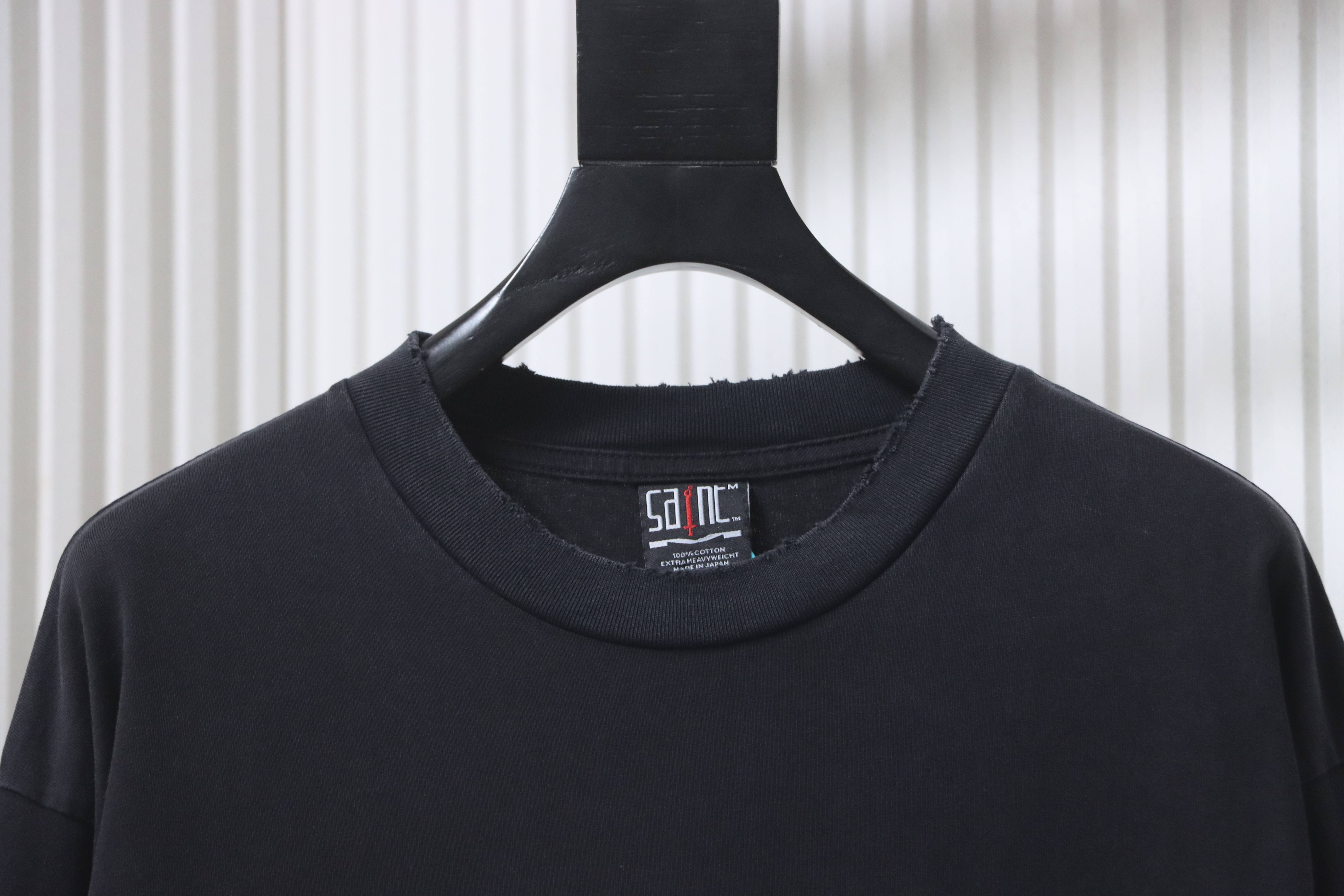 Saint Michael Religious Landscape Long Sleeve YL #200 Black