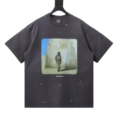 Saint Michael Star Wars Splash T-Shirt YL #180 Black 01