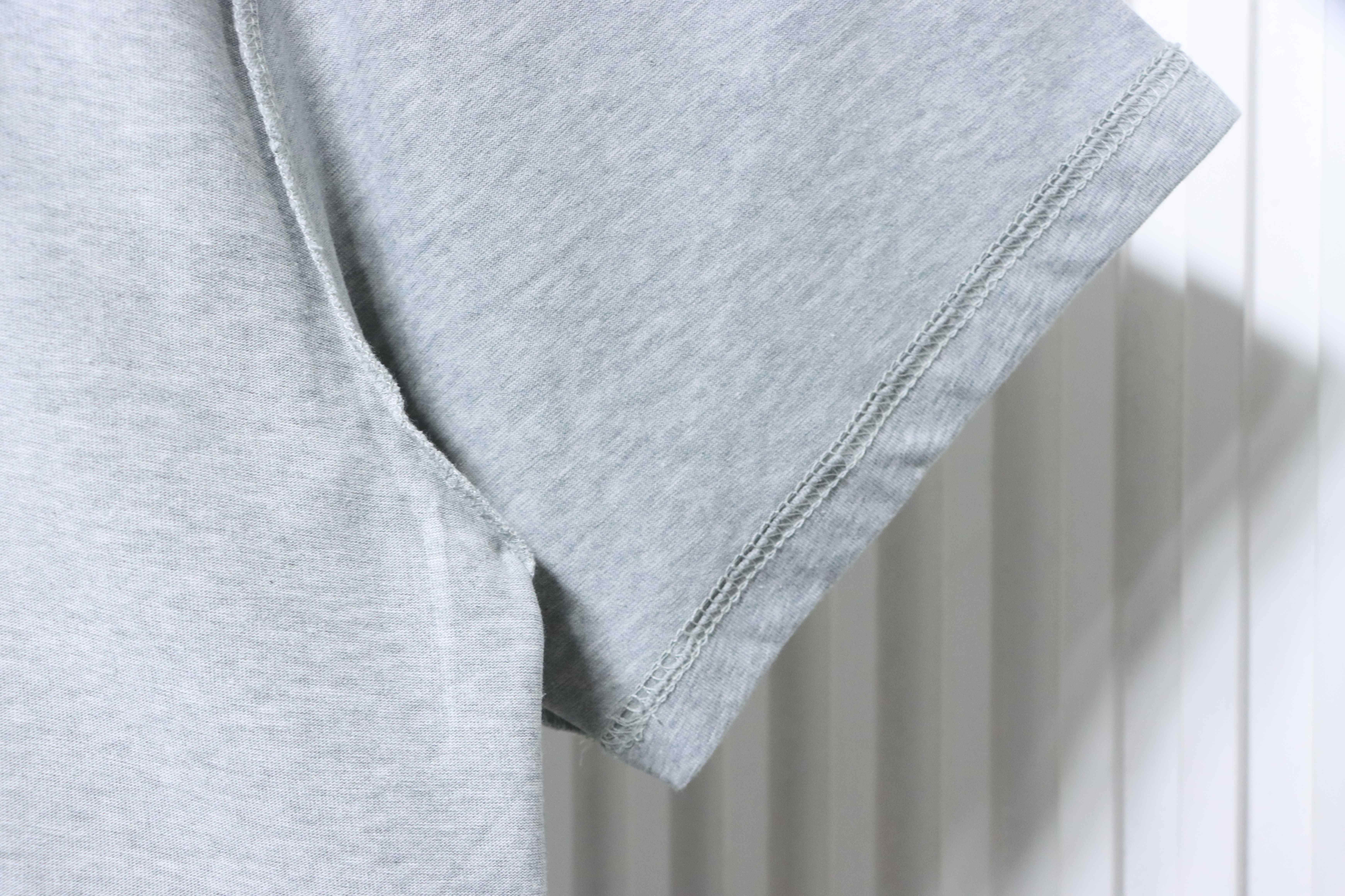 Balenciaga 24ss Chest ebay Embroidered T-Shirt YL#140 Grey