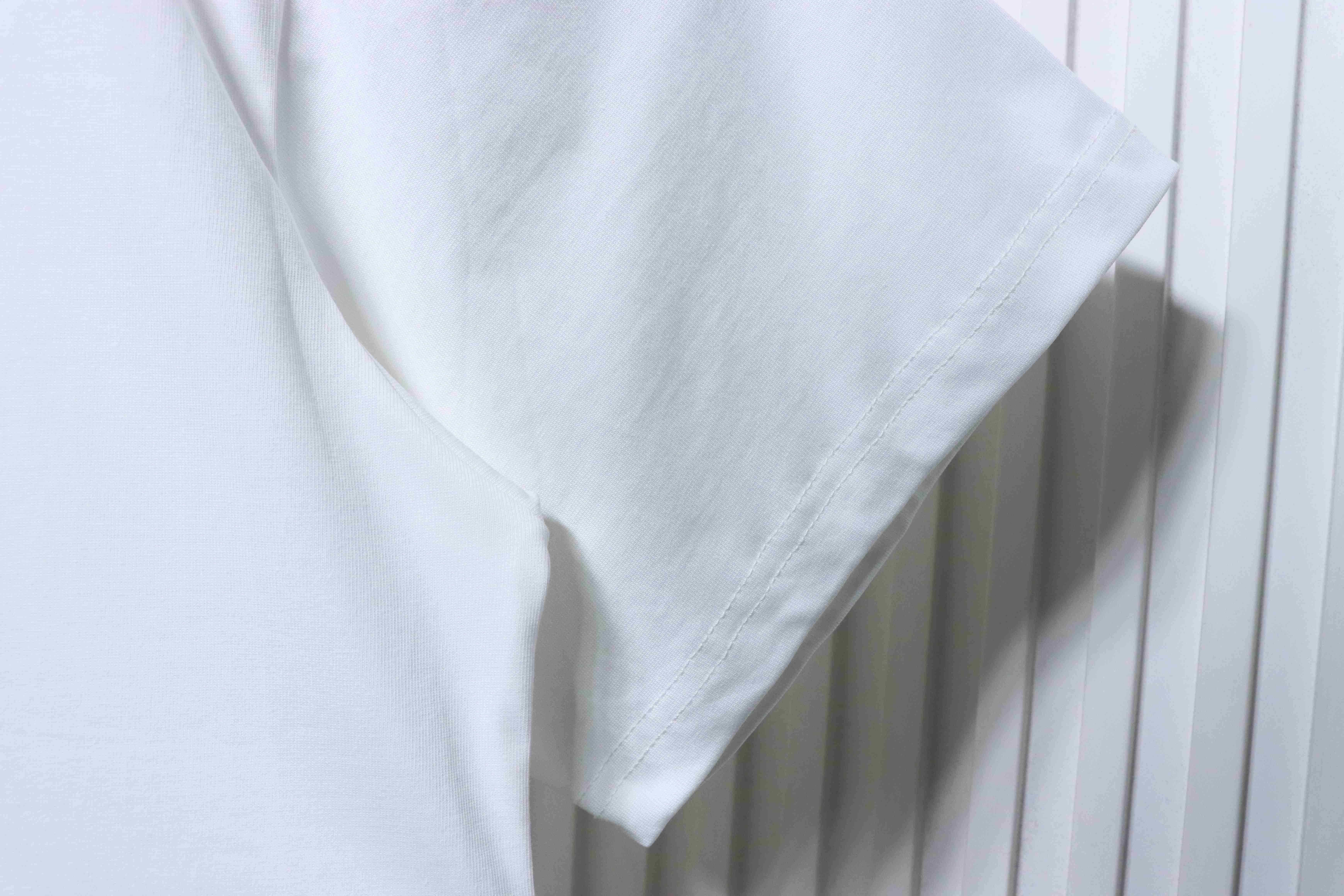 Balenciaga 25ss Sunflower Textured Seam T-Shirt YL#160 White