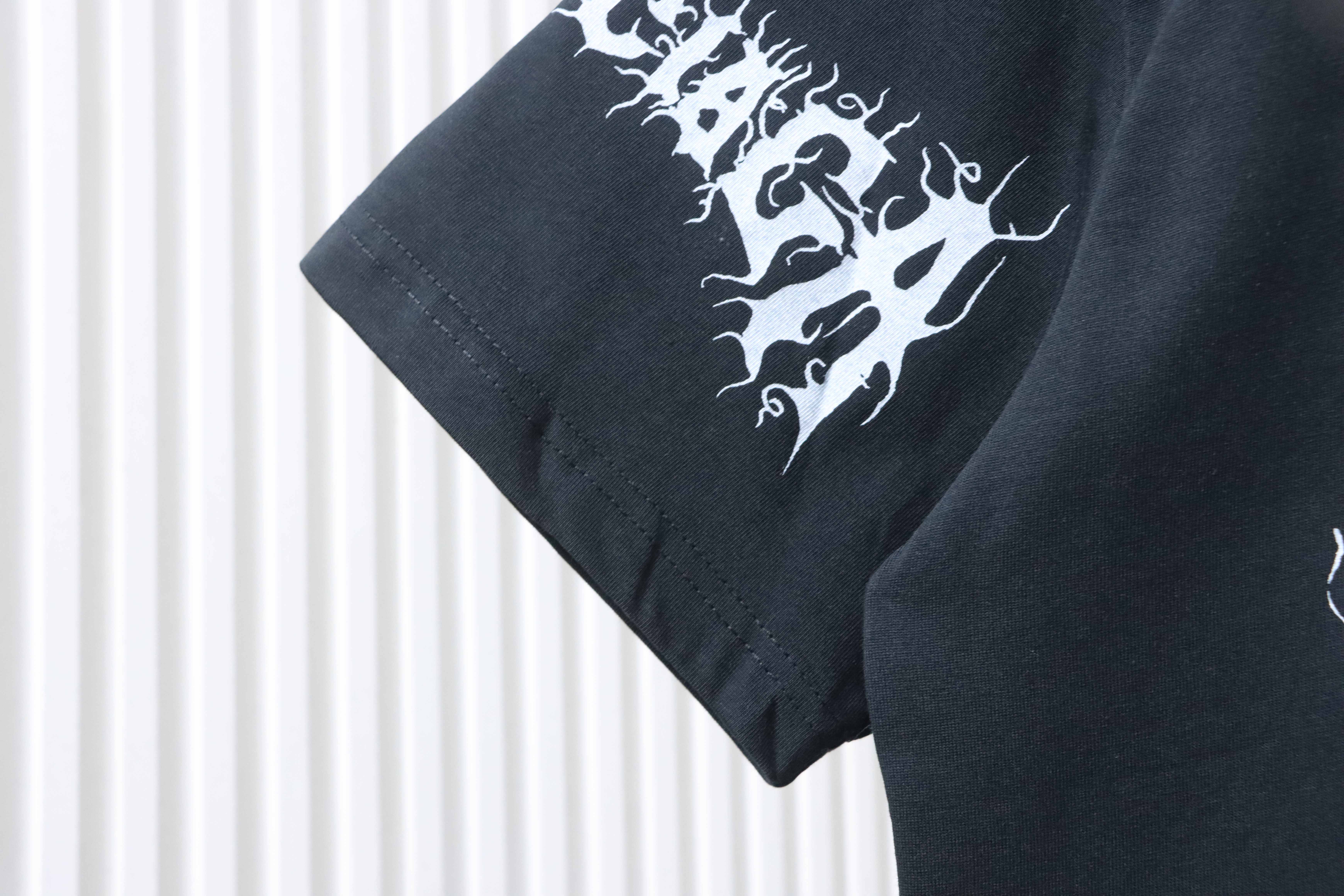 Balenciaga all-over graffiti T-shirt YL#160 Black