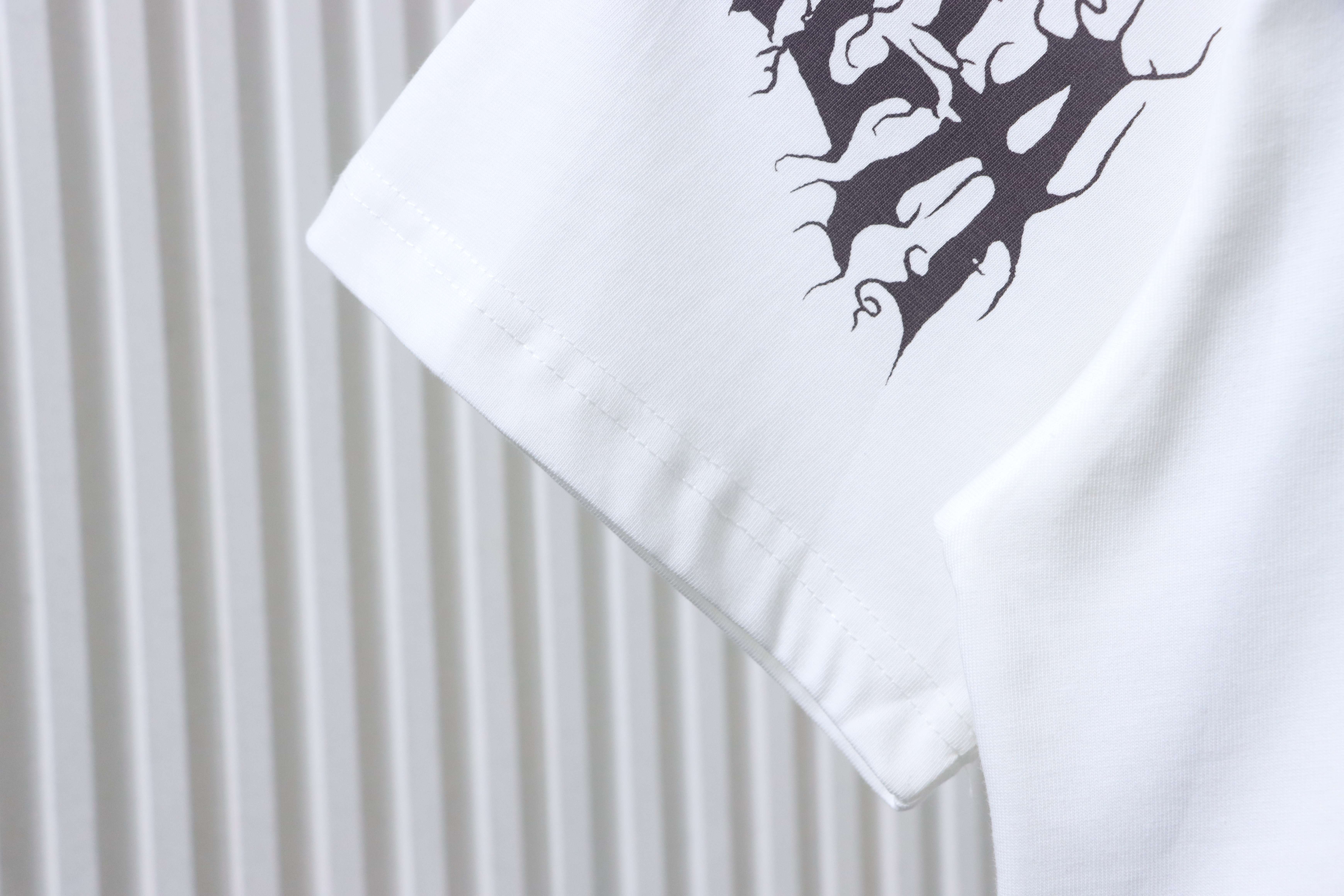 Balenciaga all-over graffiti T-shirt YL#160 White