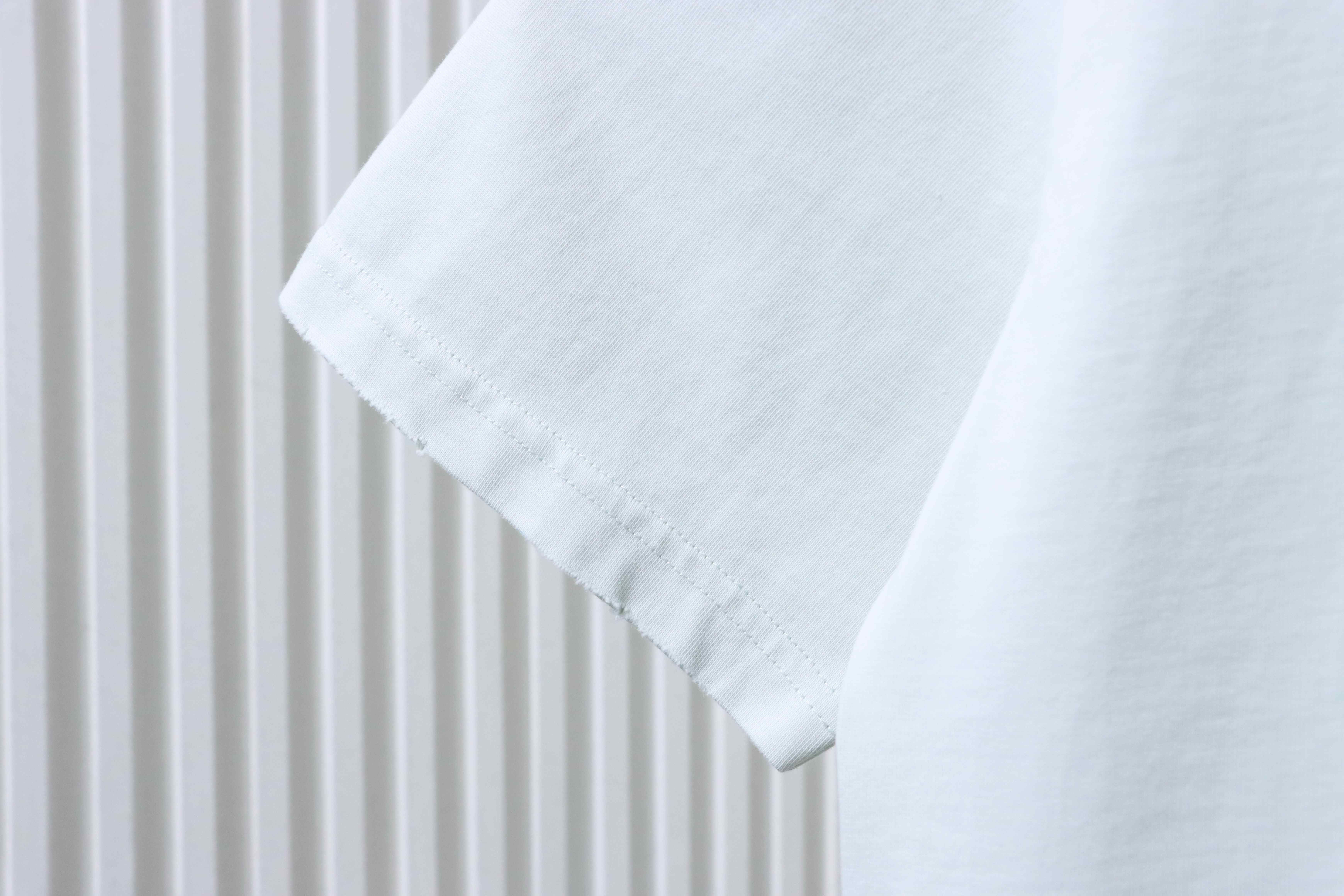 Balenciaga Back Tape Letter Print T-Shirt YL #150 White