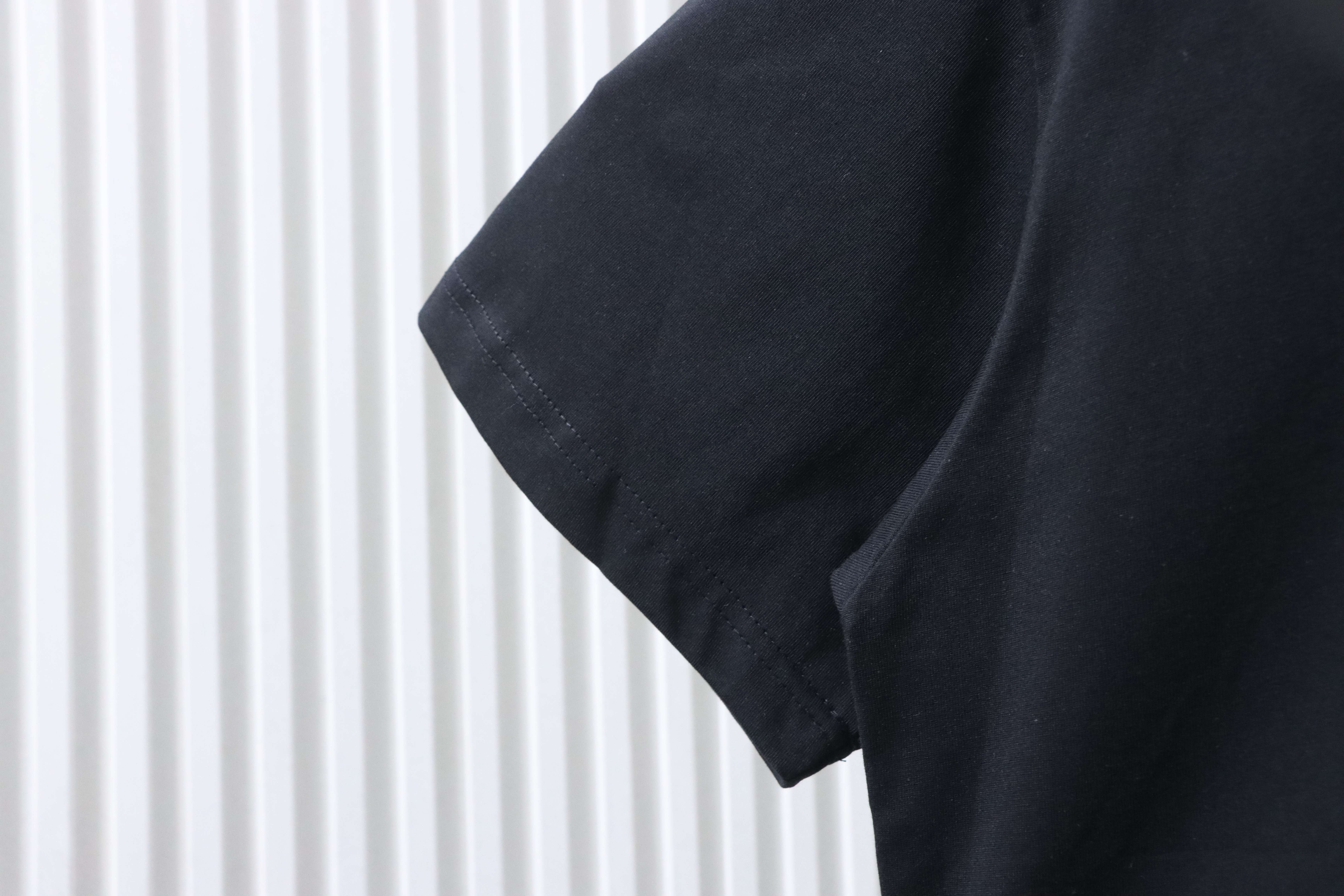 Balenciaga BB Crown Rhinestone T-Shirt YL#160 Black