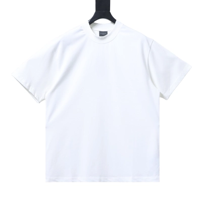 Balenciaga BB Crown Rhinestone T-Shirt YL#160 White 02