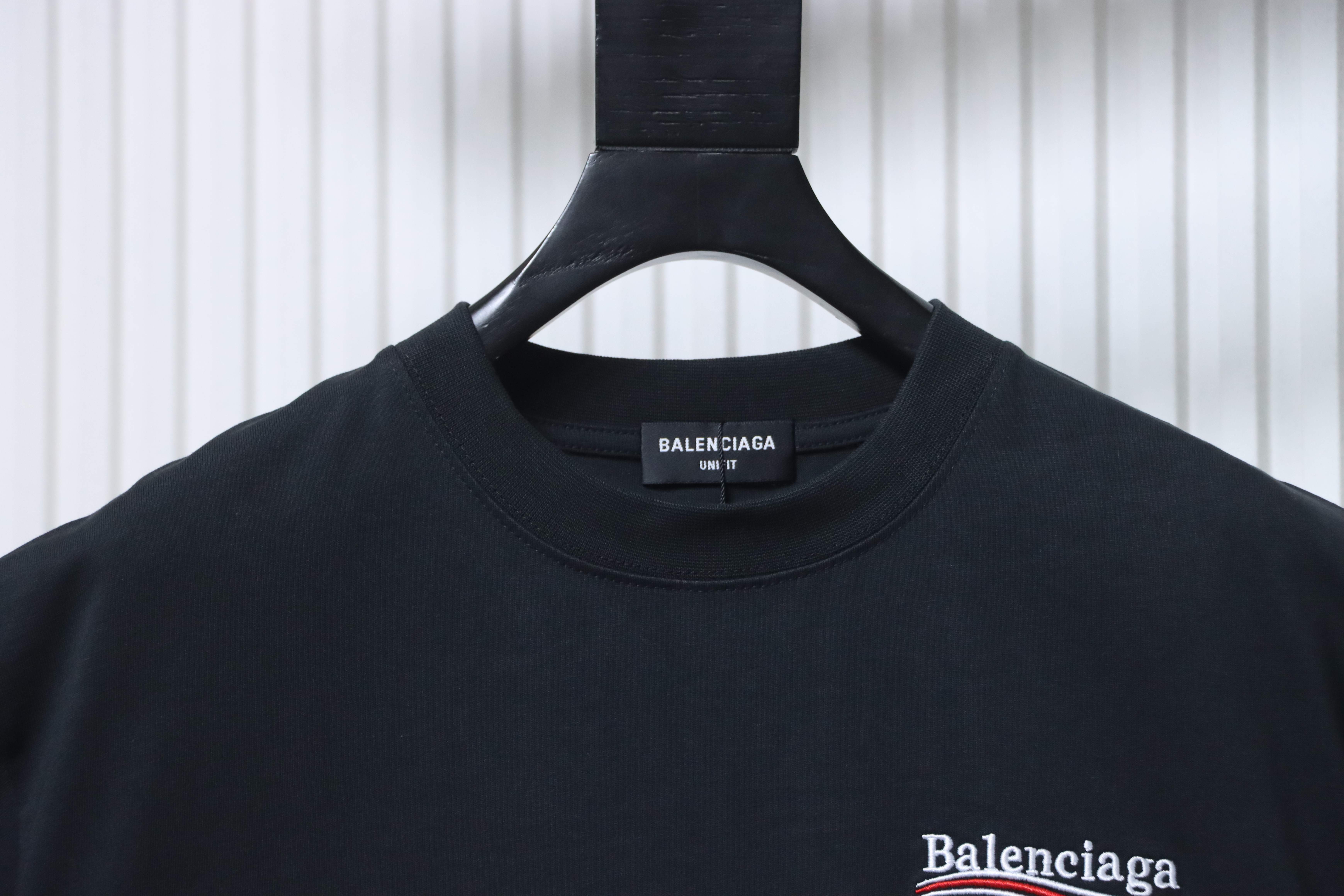 Balenciaga Cola Embroidered T-Shirt YL #180 Black
