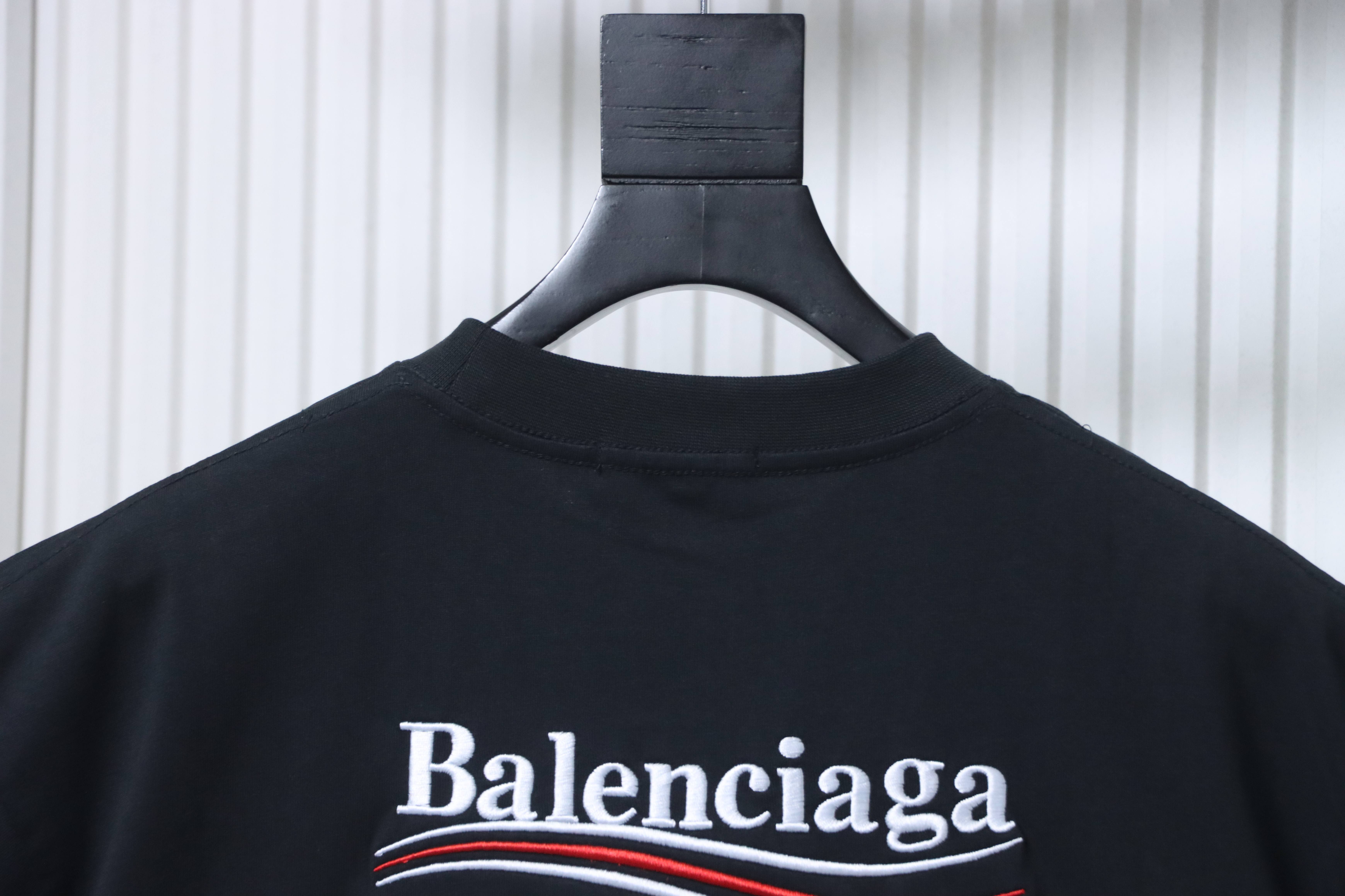 Balenciaga Cola Embroidered T-Shirt YL #180 Black